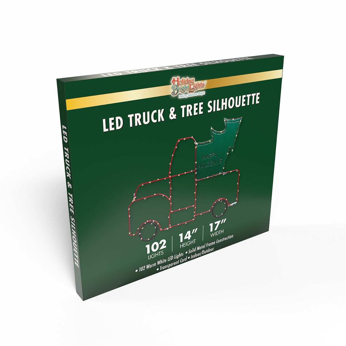 Red Truck w/ Tree 2D Wire Silhouettes (Retail Box)