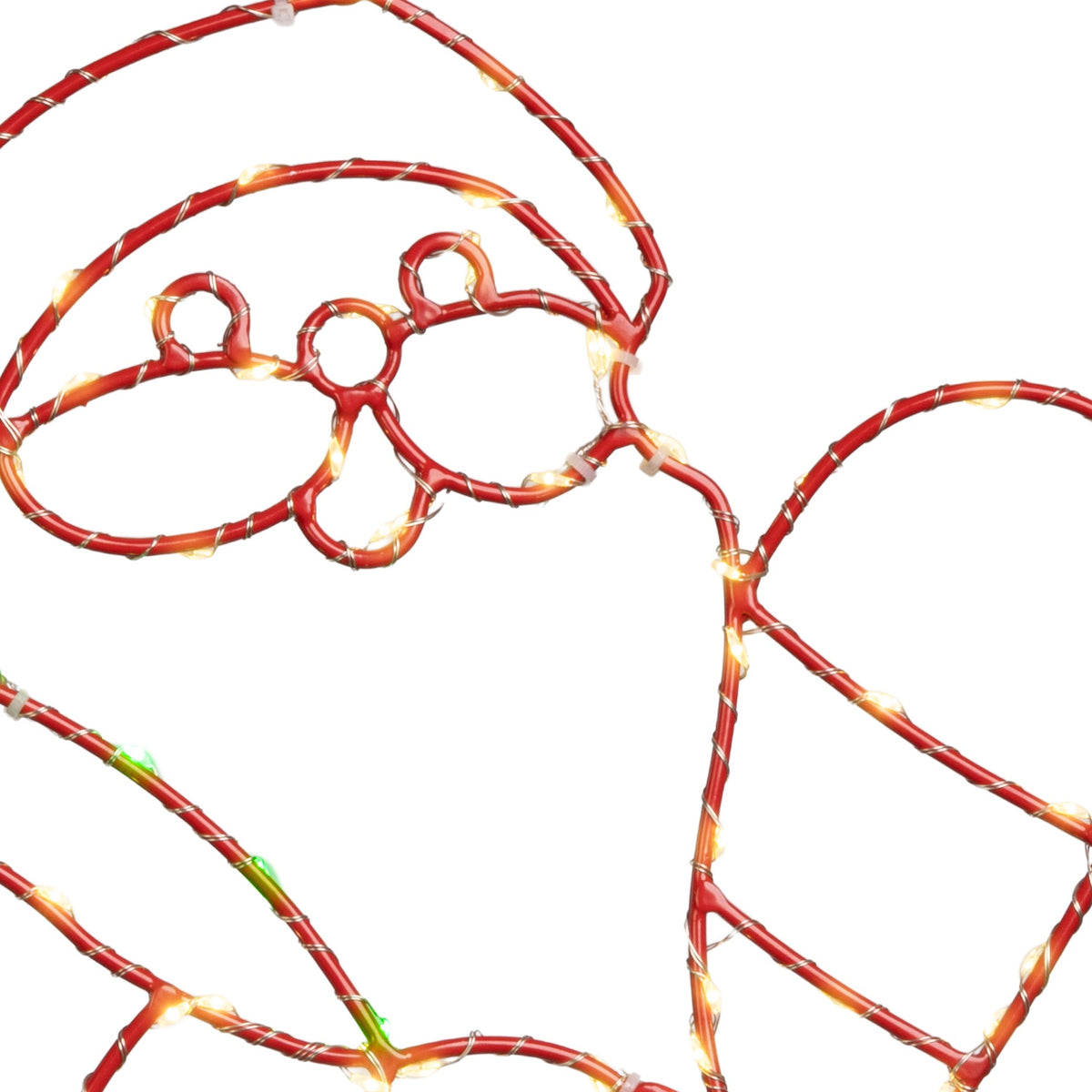 Waving Santa Head 2D Wire Silhouette (Retail Box)