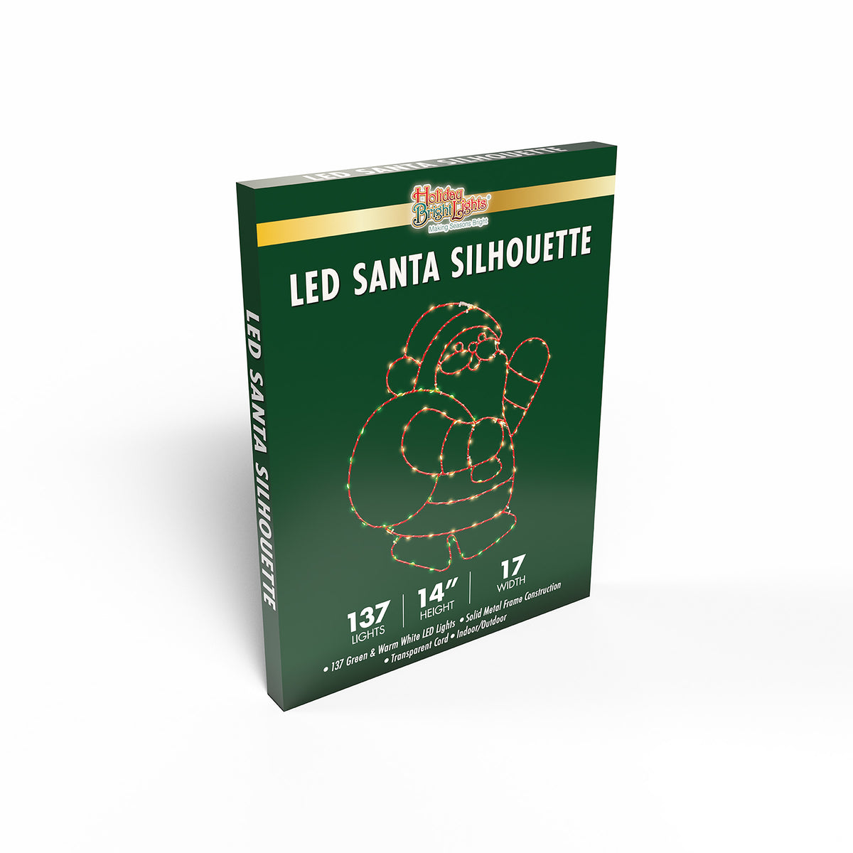 Waving Santa Head 2D Wire Silhouette (Retail Box)