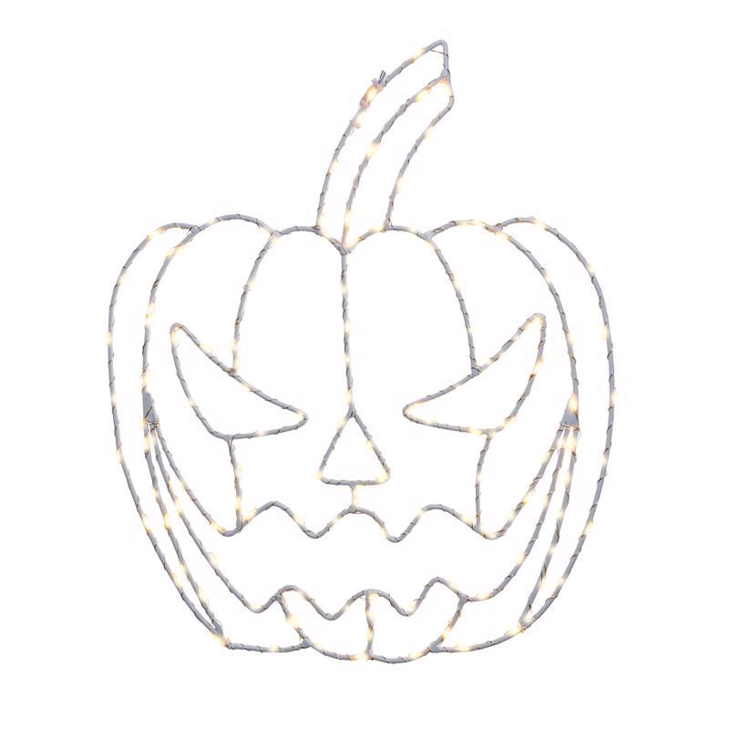 Scary Face Pumpkin 2D Wire Silhouette (Retail Box)