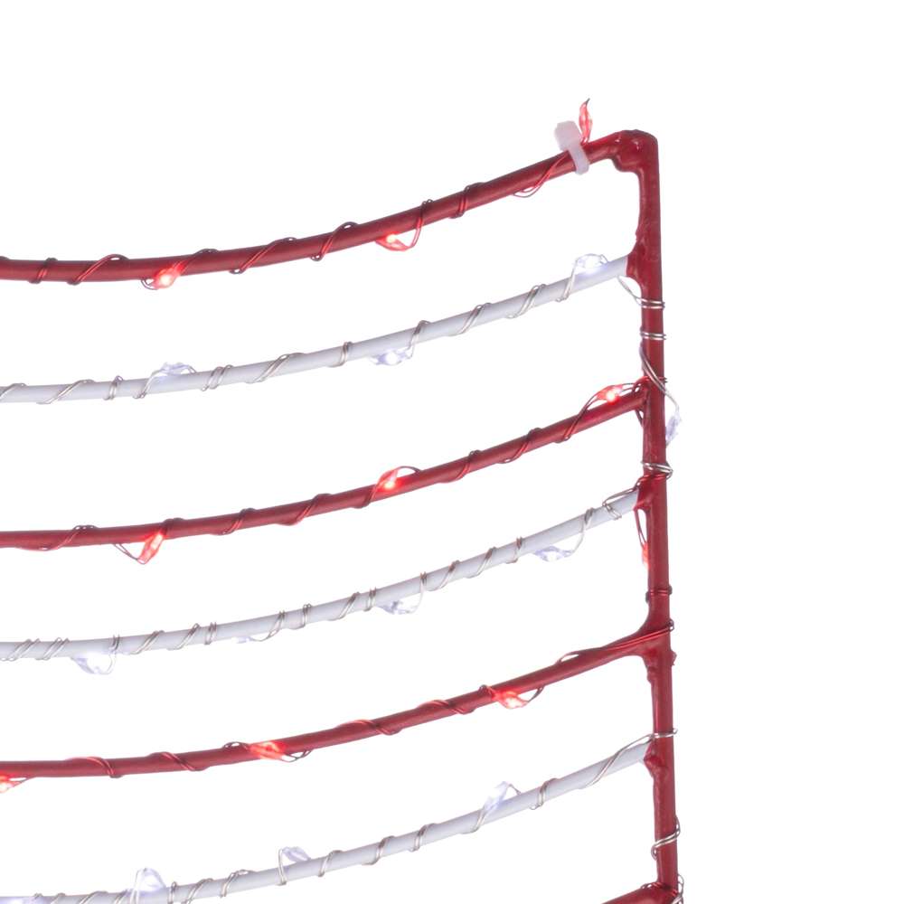Patriotic Flag 2D Wire Silhouette