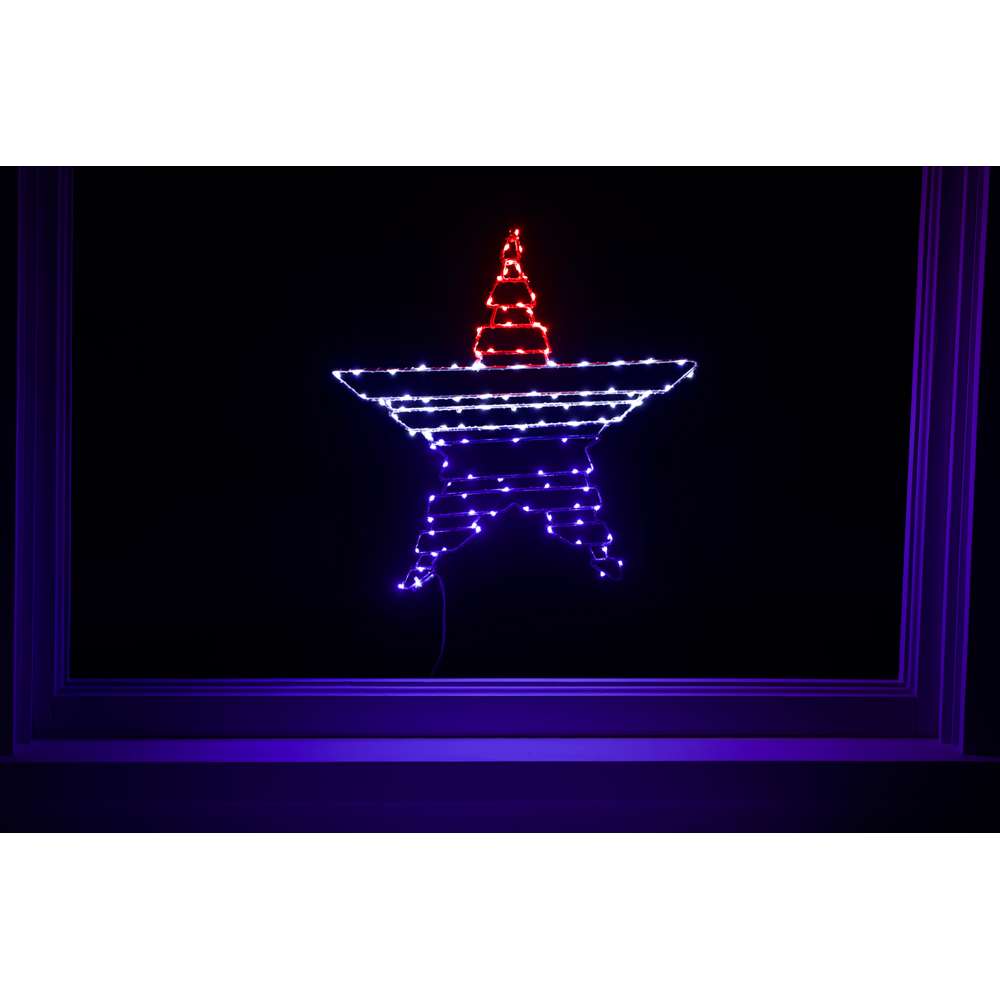 Patriotic Star 2D Wire Silhouette