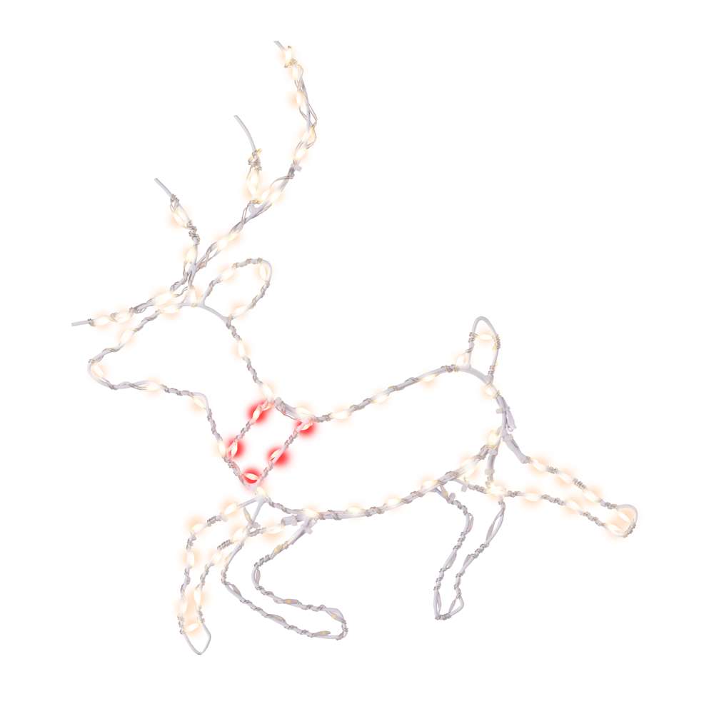 Reindeer Twinkle 2D Wire Silhouette