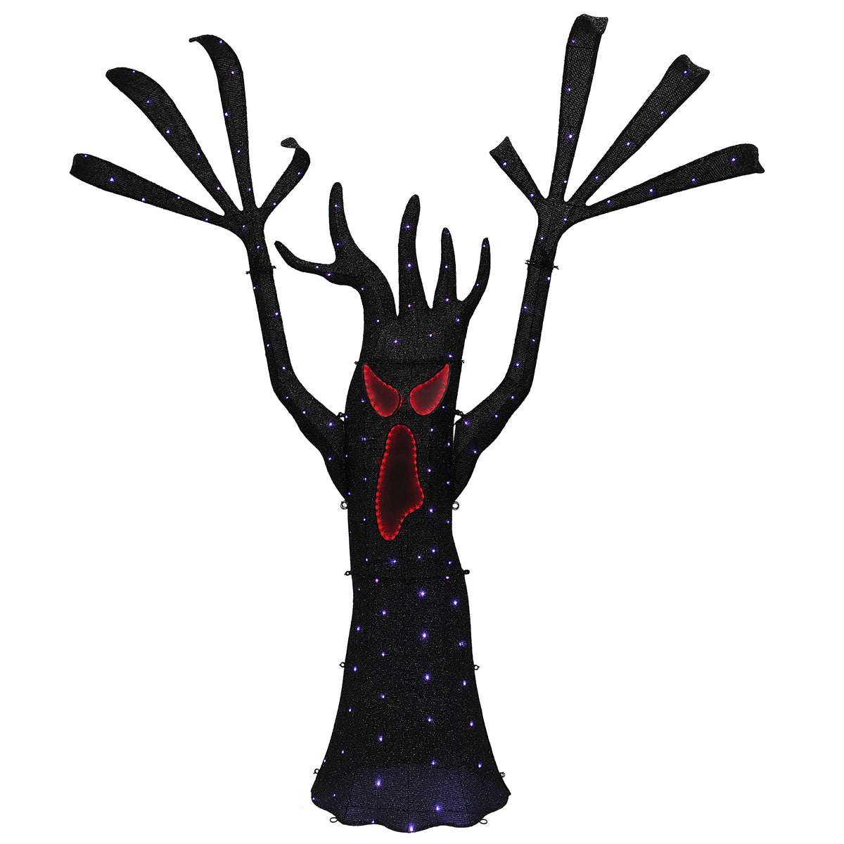108" Scary Face Tree 3D Wire Frame Décor