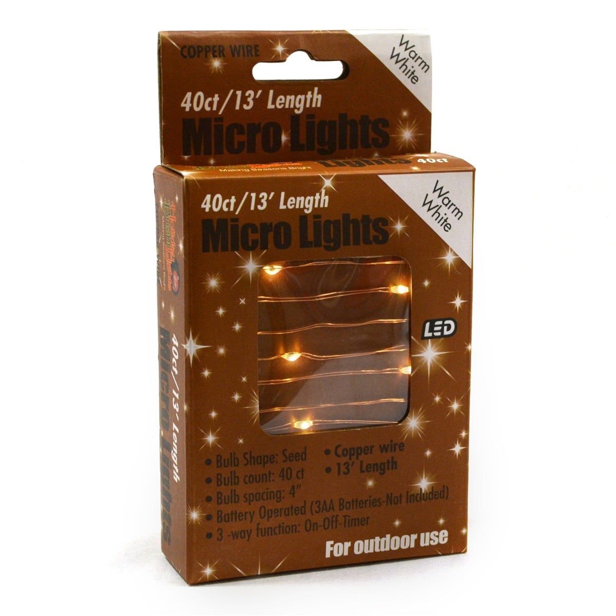 Micro 40L Lights - Copper Wire (Retail Box)