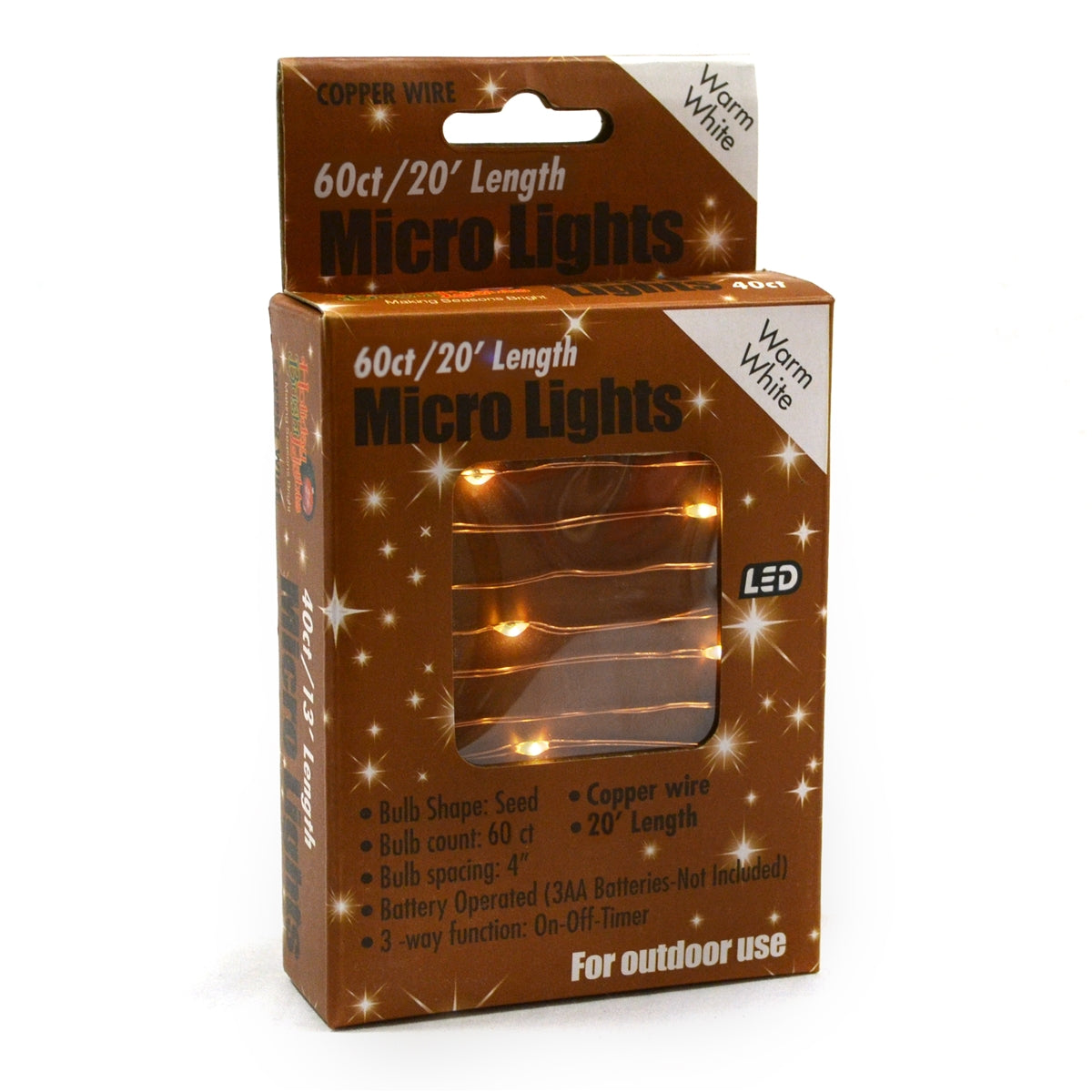 Micro 60L Lights - Copper Wire (Retail Box)