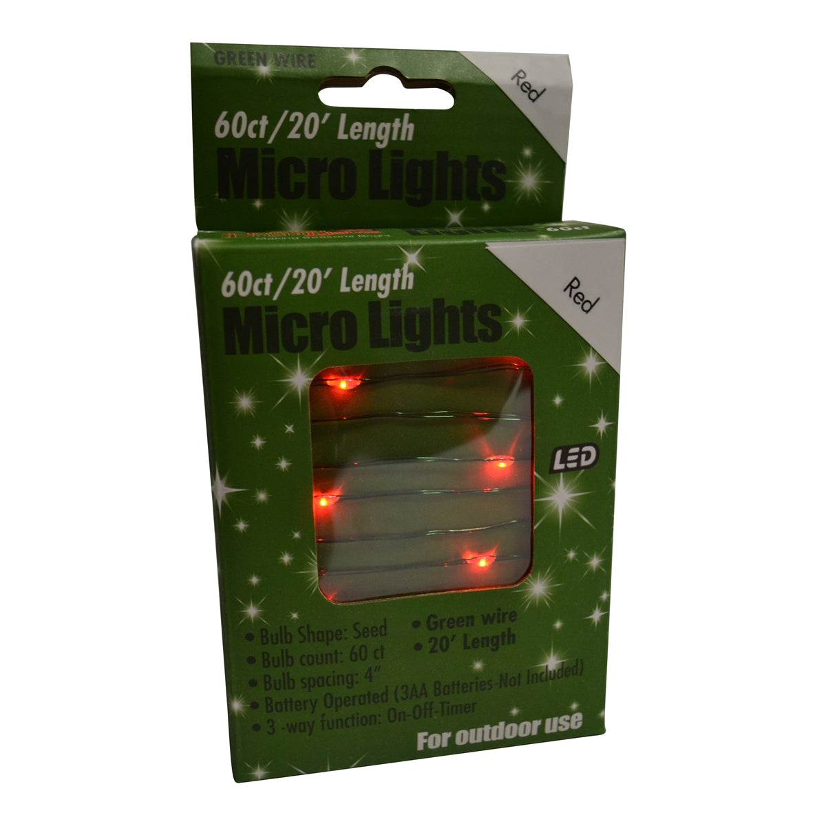 Micro 60L Lights - Green Wire