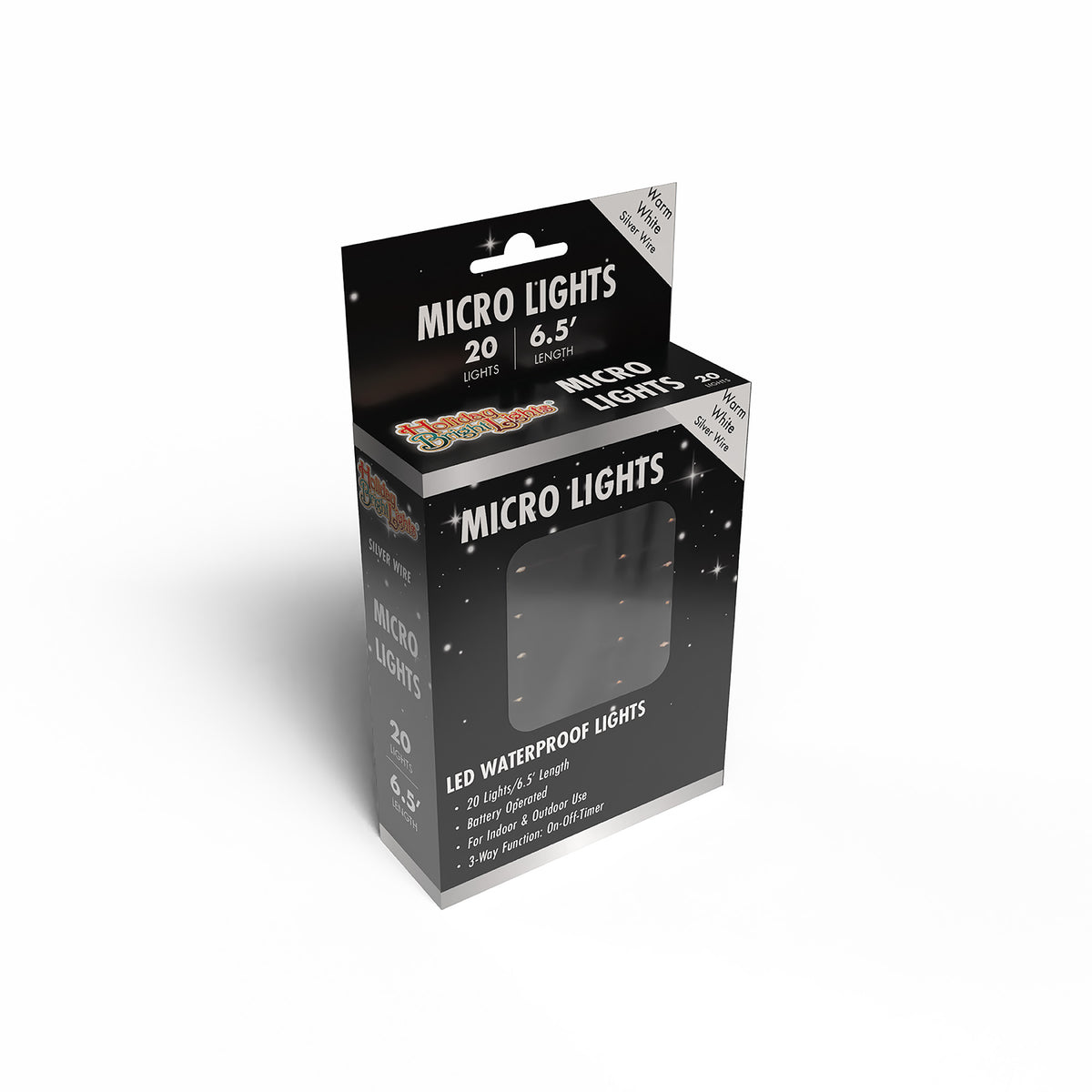 Micro 20L Lights - Silver Wire (Retail Box)