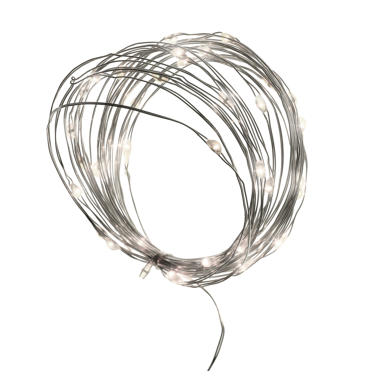 Micro 40L Lights - Silver Wire (Retail Box)
