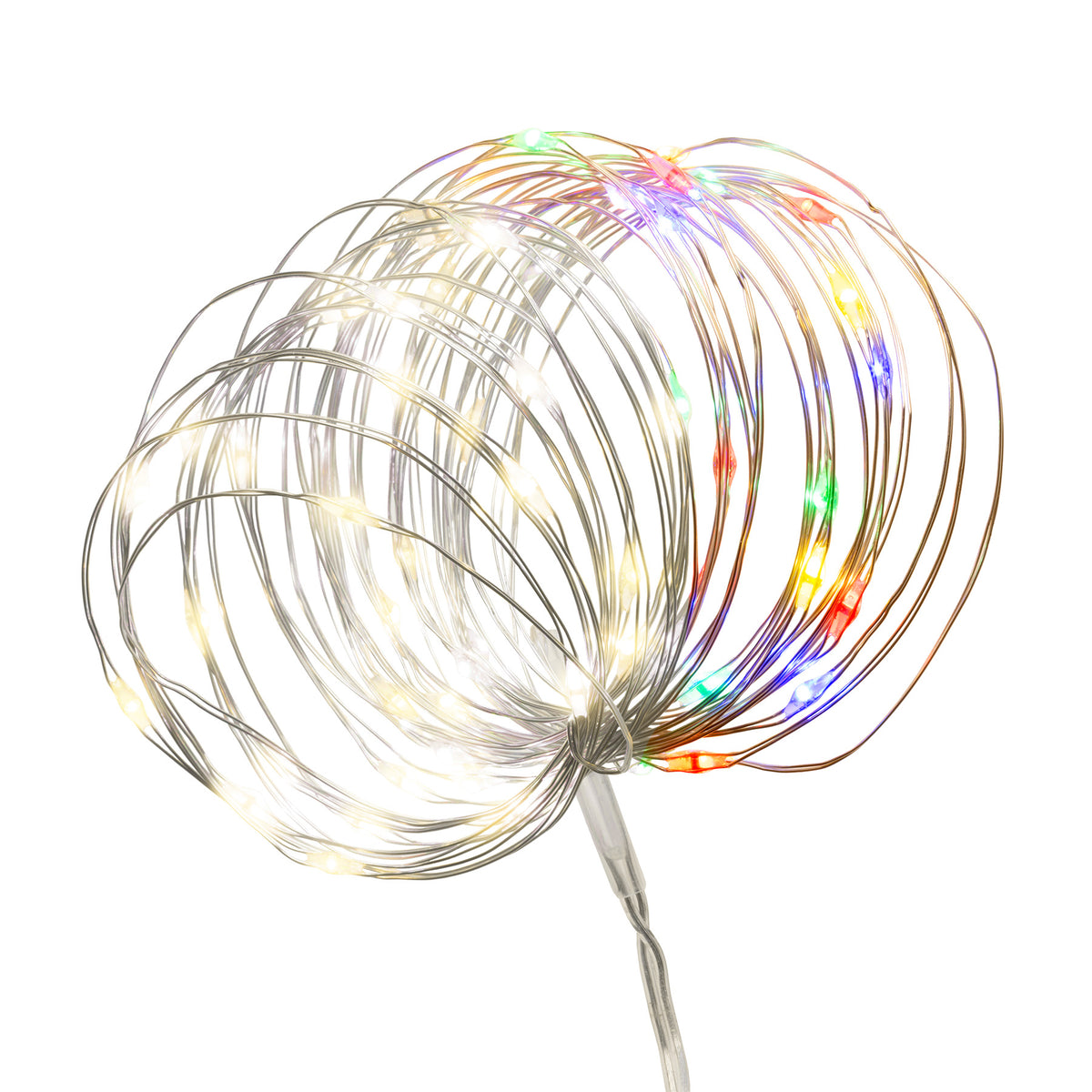 Micro 100L Lights - Silver Wire