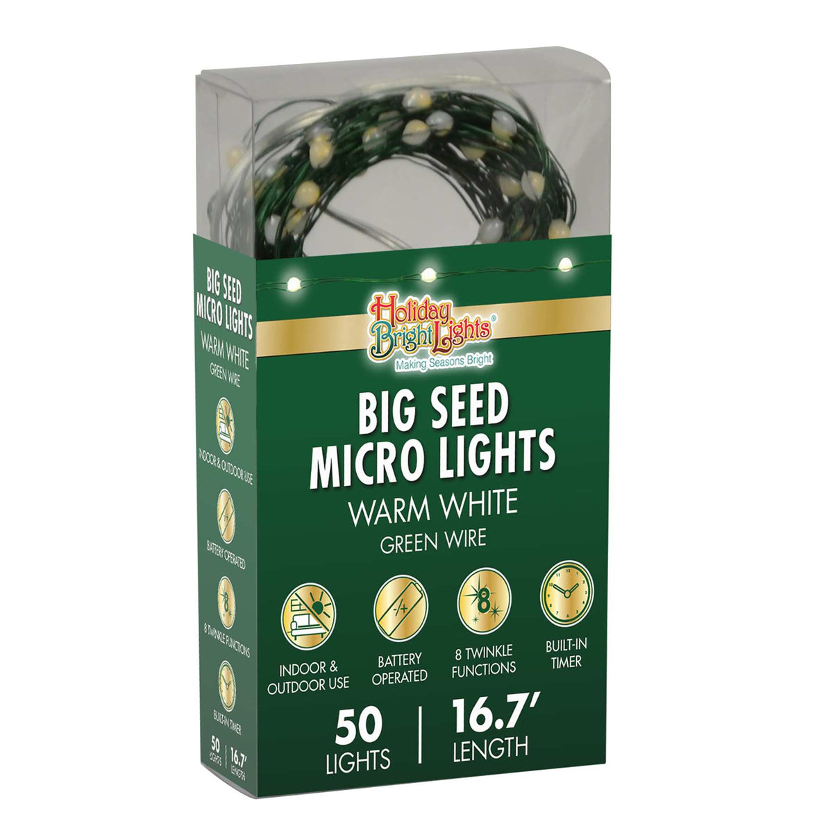 Big Seed 50L Battery Operated Lights (Retail Box)