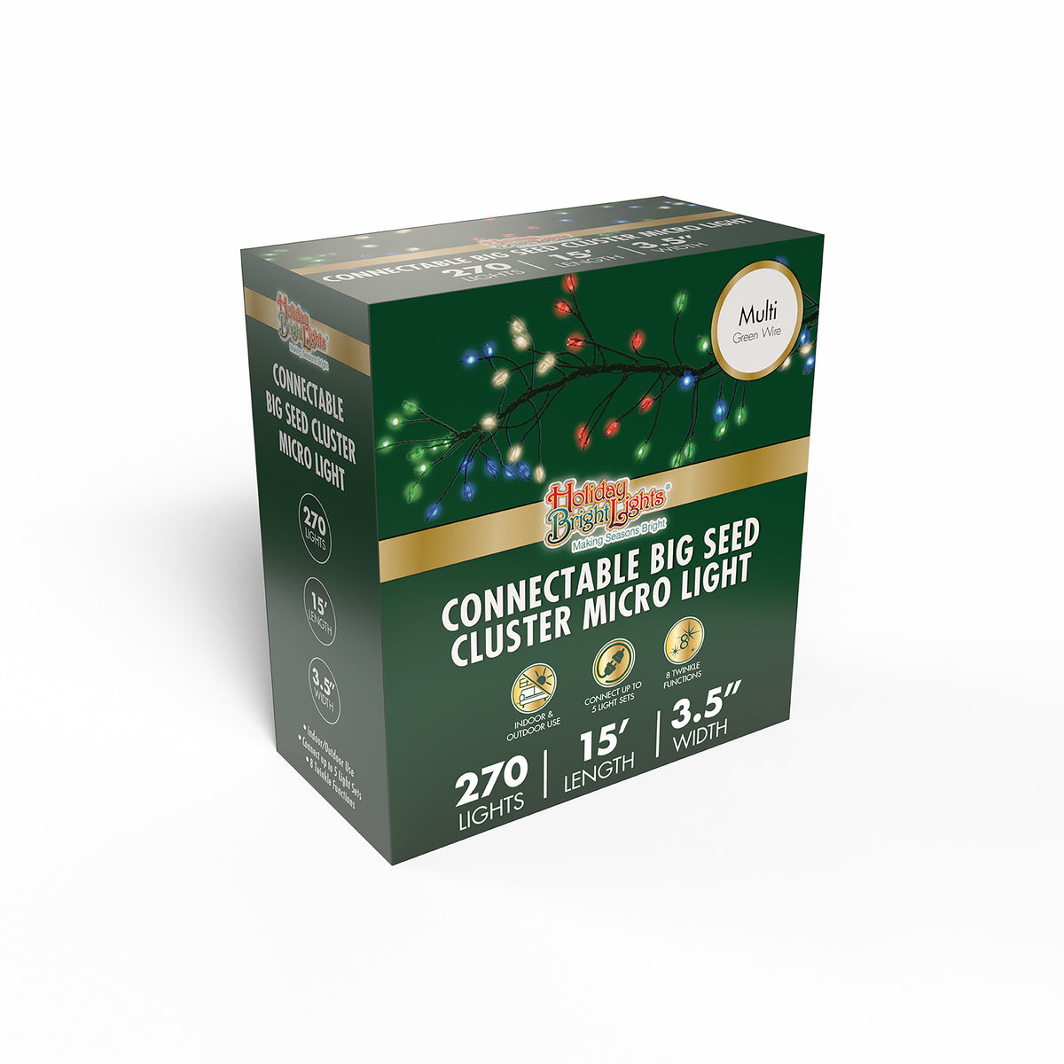 Big Seed 270L Garland Cluster Lights (Retail Box)