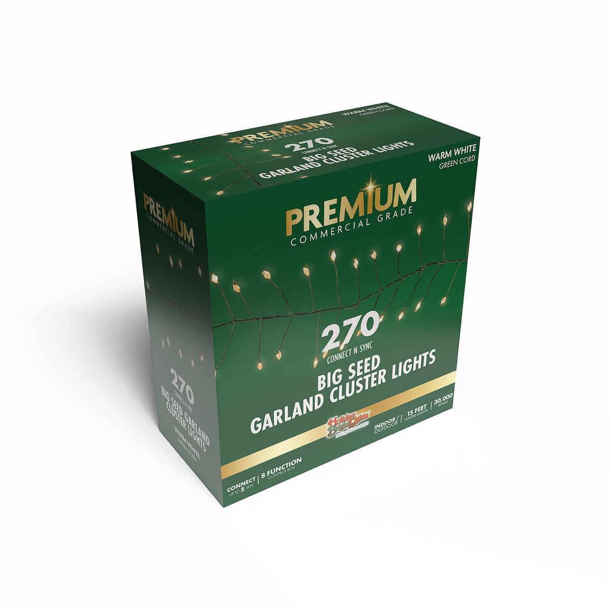 Big Seed 270L Garland Cluster Lights (Retail Box)
