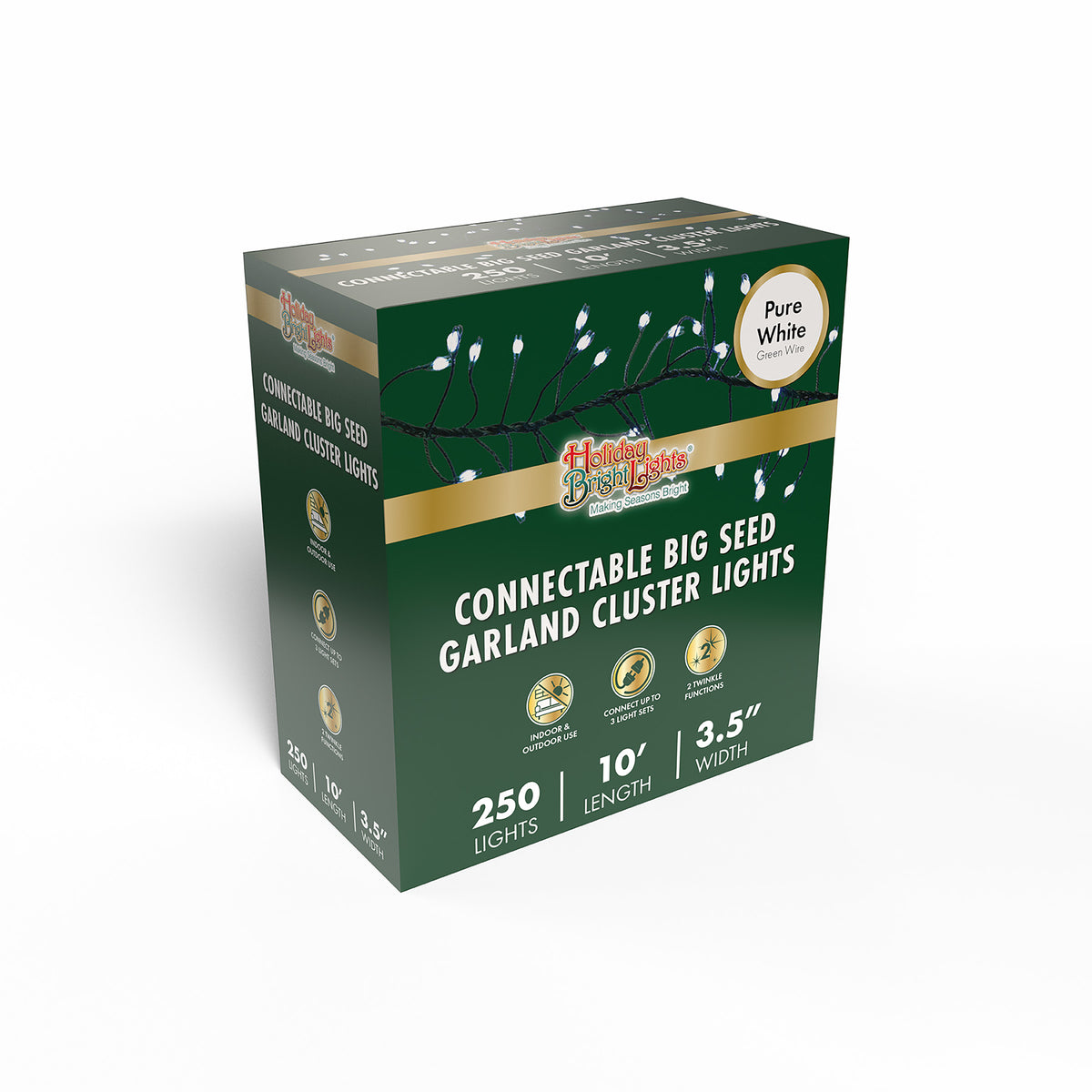 Big Seed 250L Garland Cluster Lights (Retail Box)