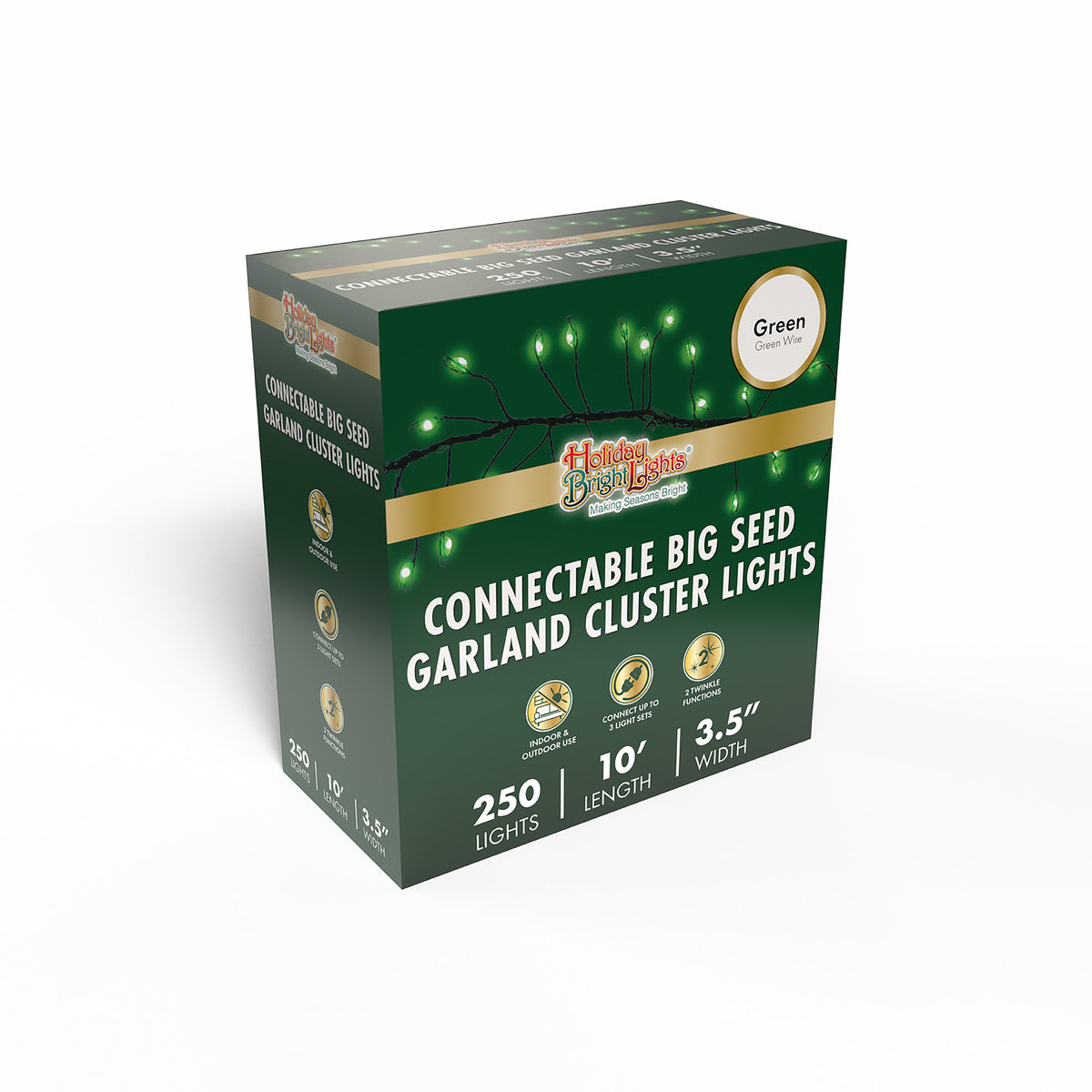 Big Seed 250L Garland Cluster Lights (Retail Box)