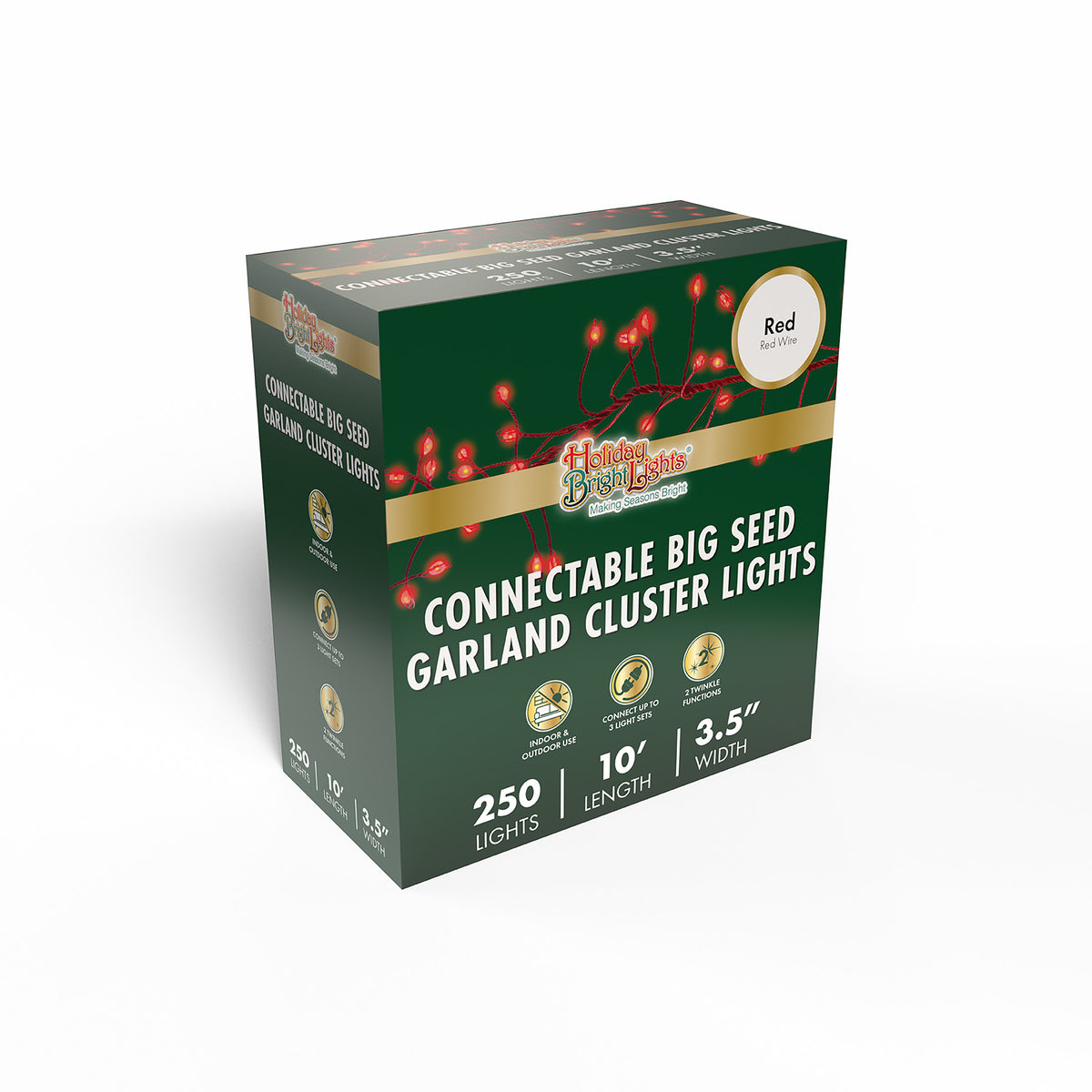 Big Seed 250L Garland Cluster Lights (Retail Box)