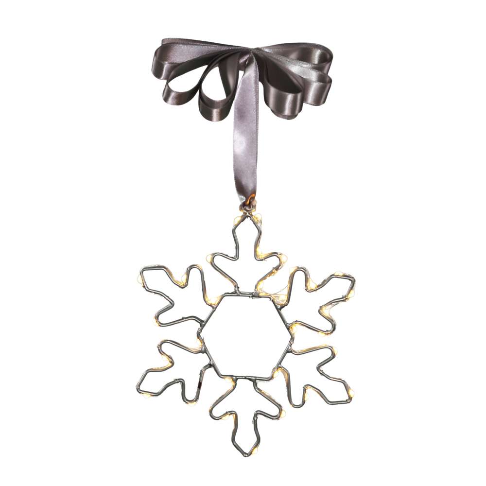 8" Micro Seed Battery Operated Snowflake (Retail Box)
