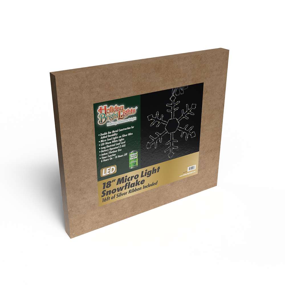 18" Micro Seed Snowflake (Retail Box)