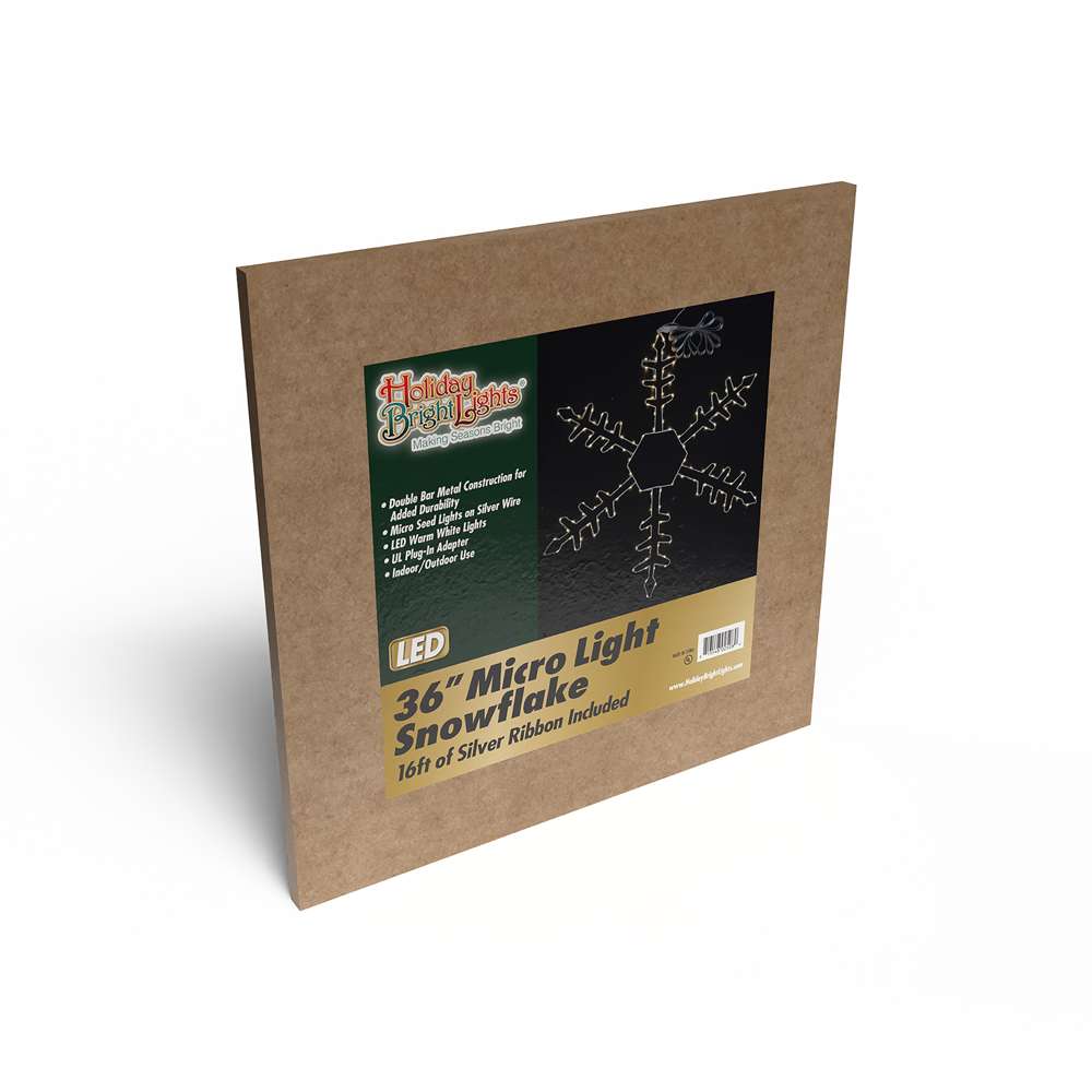 36" Micro Seed Snowflake (Retail Box)