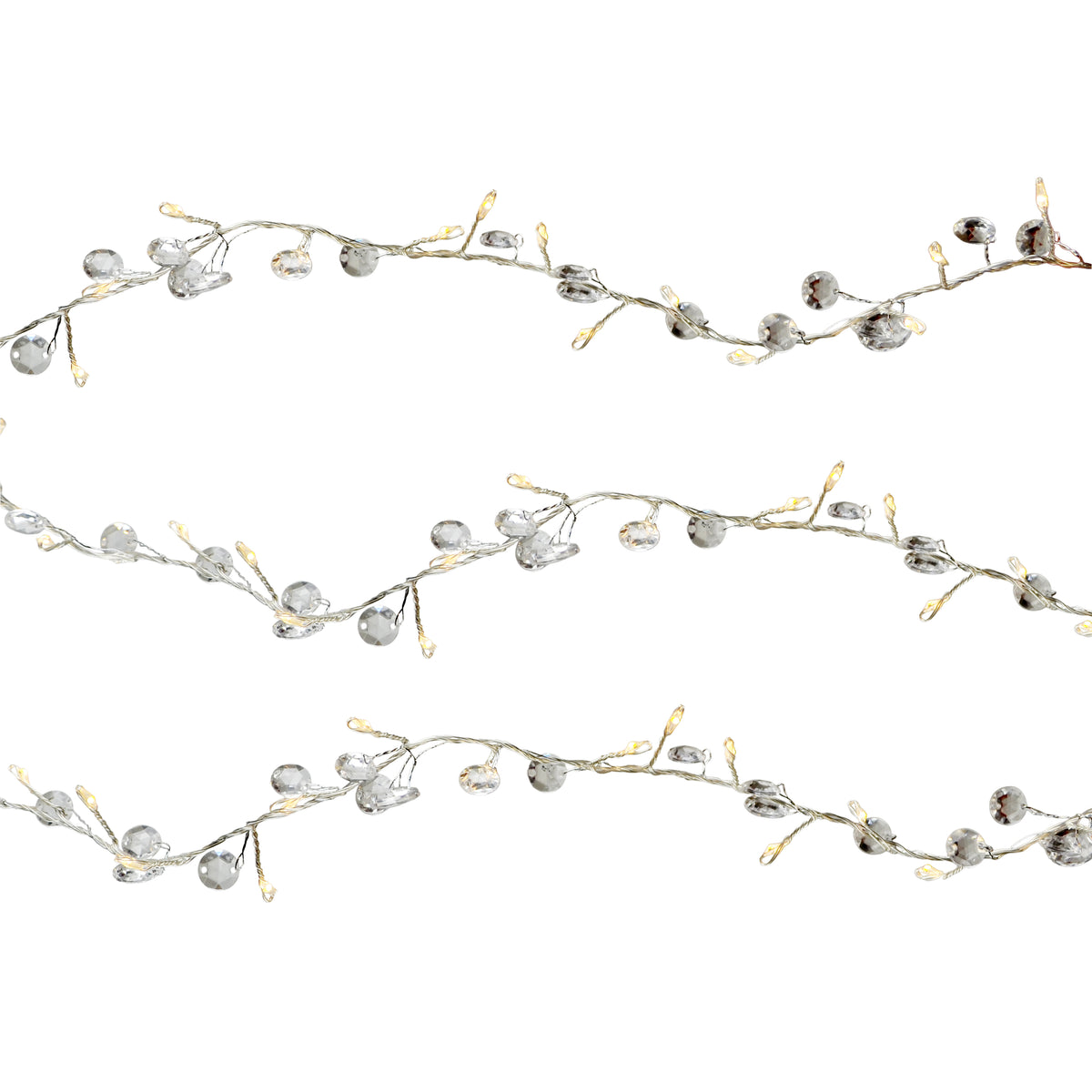 Big Seed 40L Battery Operated Crystal Vine Garland Lights