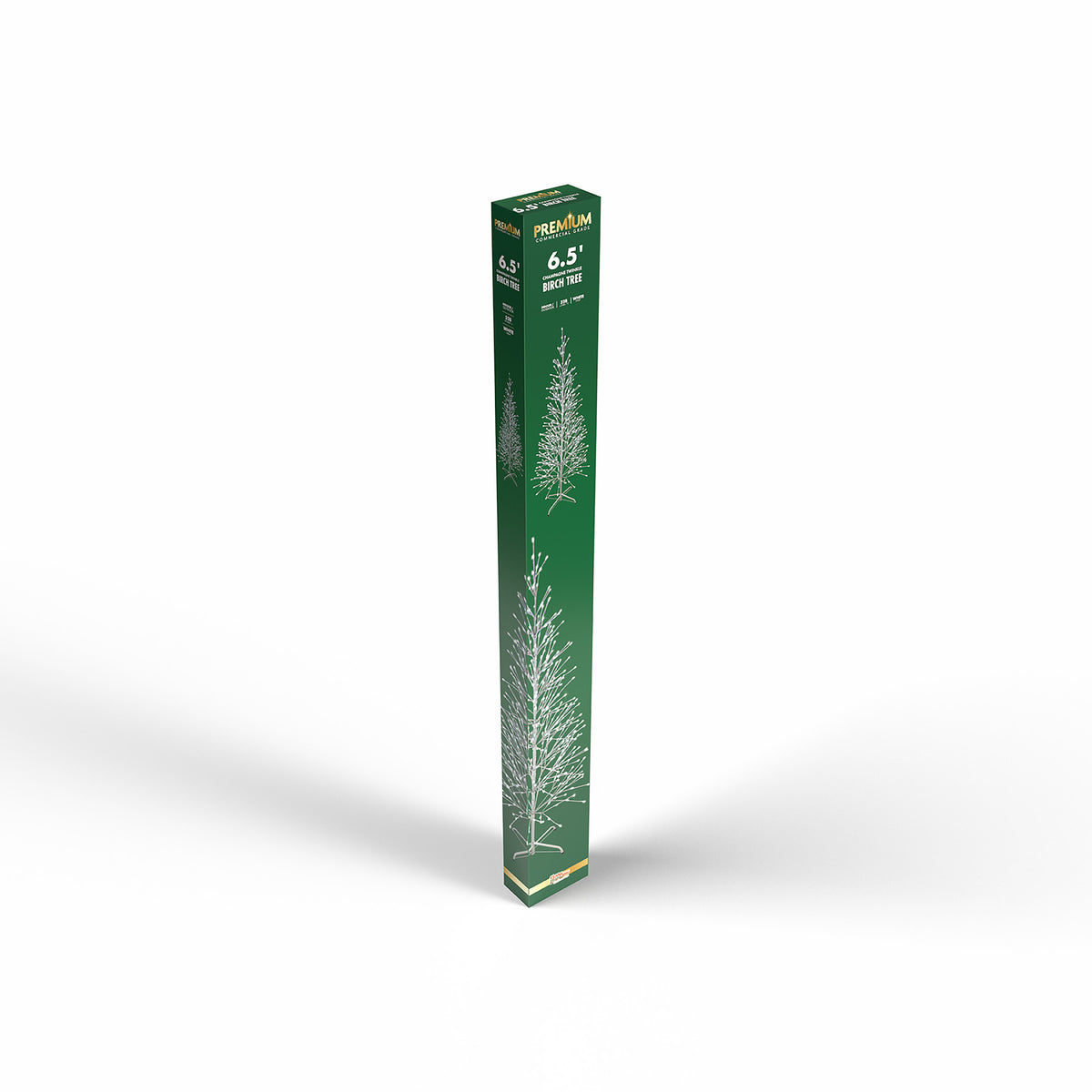 6.5ft Twinkle Birch Tree w/ White Wrap (Retail Box)