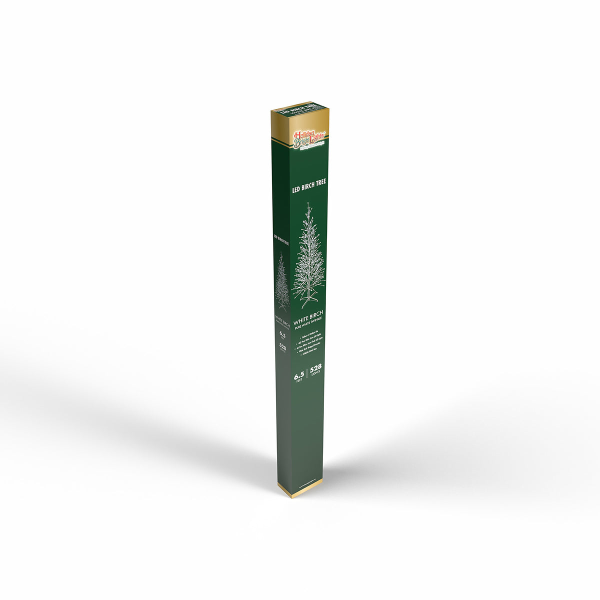 6.5ft Twinkle Birch Tree w/ White Wrap (Retail Box)
