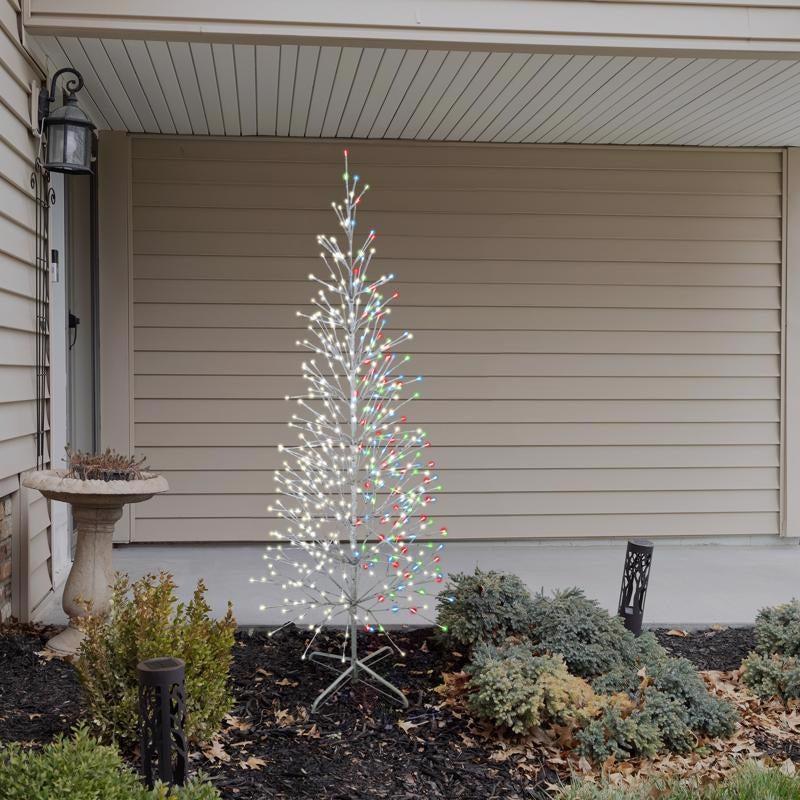 6.5ft Twinkle Birch Tree w/ White Wrap (Retail Box)