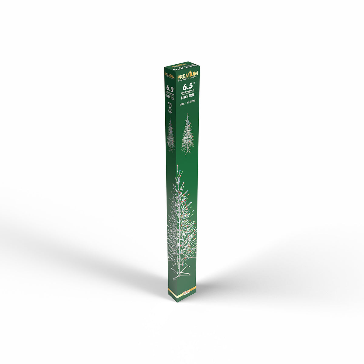 6.5ft Twinkle Birch Tree w/ White Wrap (Retail Box)