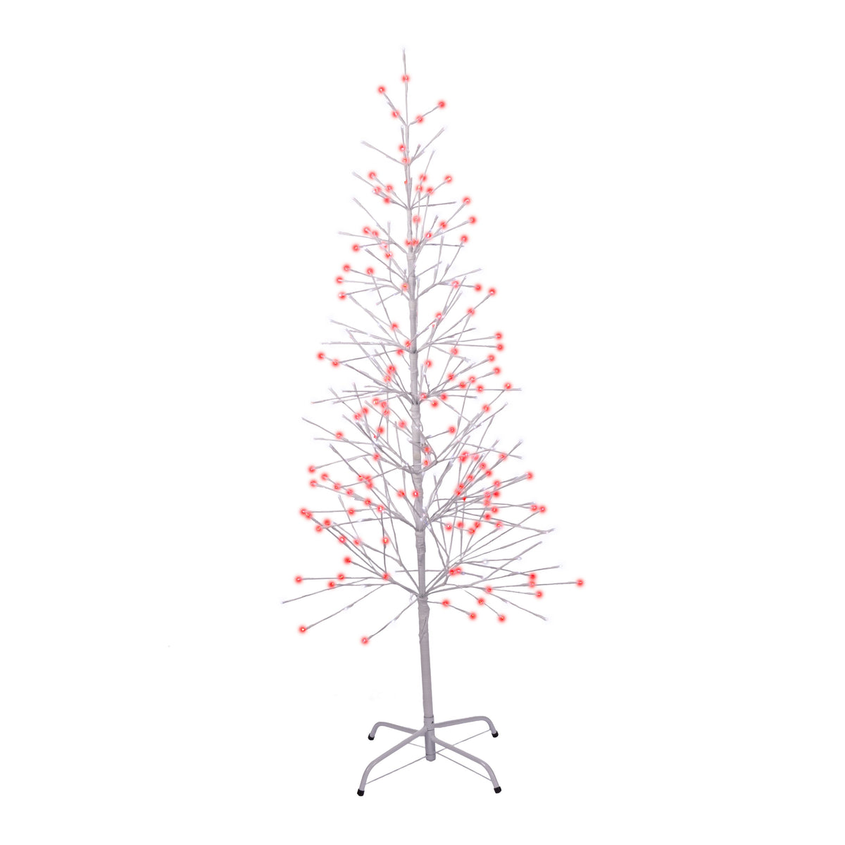 5.5ft Double Twinkle Birch Tree w/ White Wrap (Retail Box)
