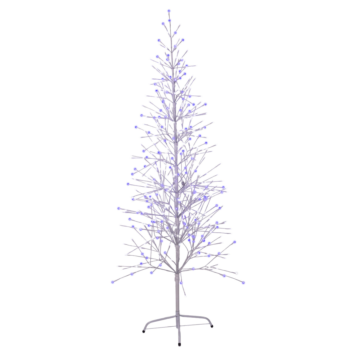 5.5ft Double Twinkle Birch Tree w/ White Wrap (Retail Box)