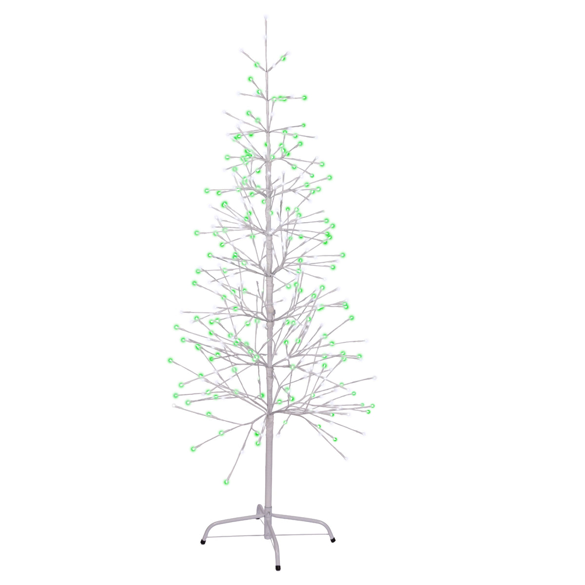 5.5ft Double Twinkle Birch Tree w/ White Wrap (Retail Box)