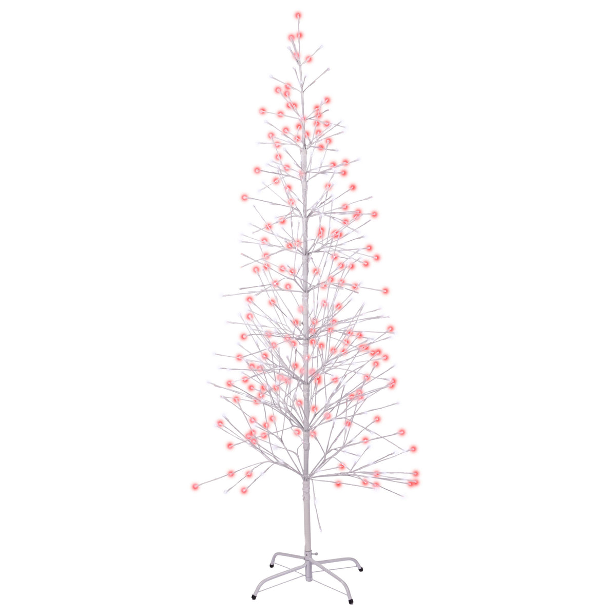 6.5ft Double Twinkle Birch Tree w/ White Wrap (Retail Box)