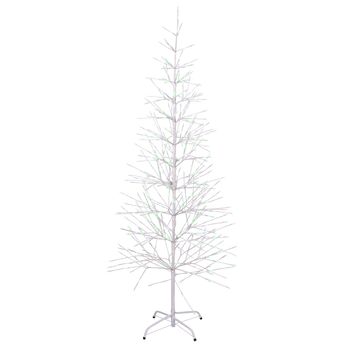 6.5ft Double Twinkle Birch Tree w/ White Wrap (Retail Box)