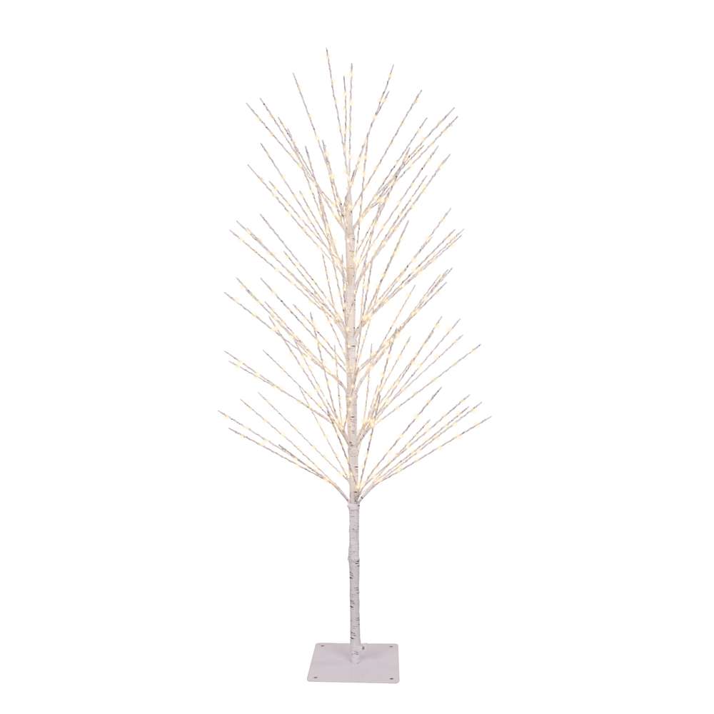 4ft High Density Birch Tree w/ White Wrap (Retail Box)