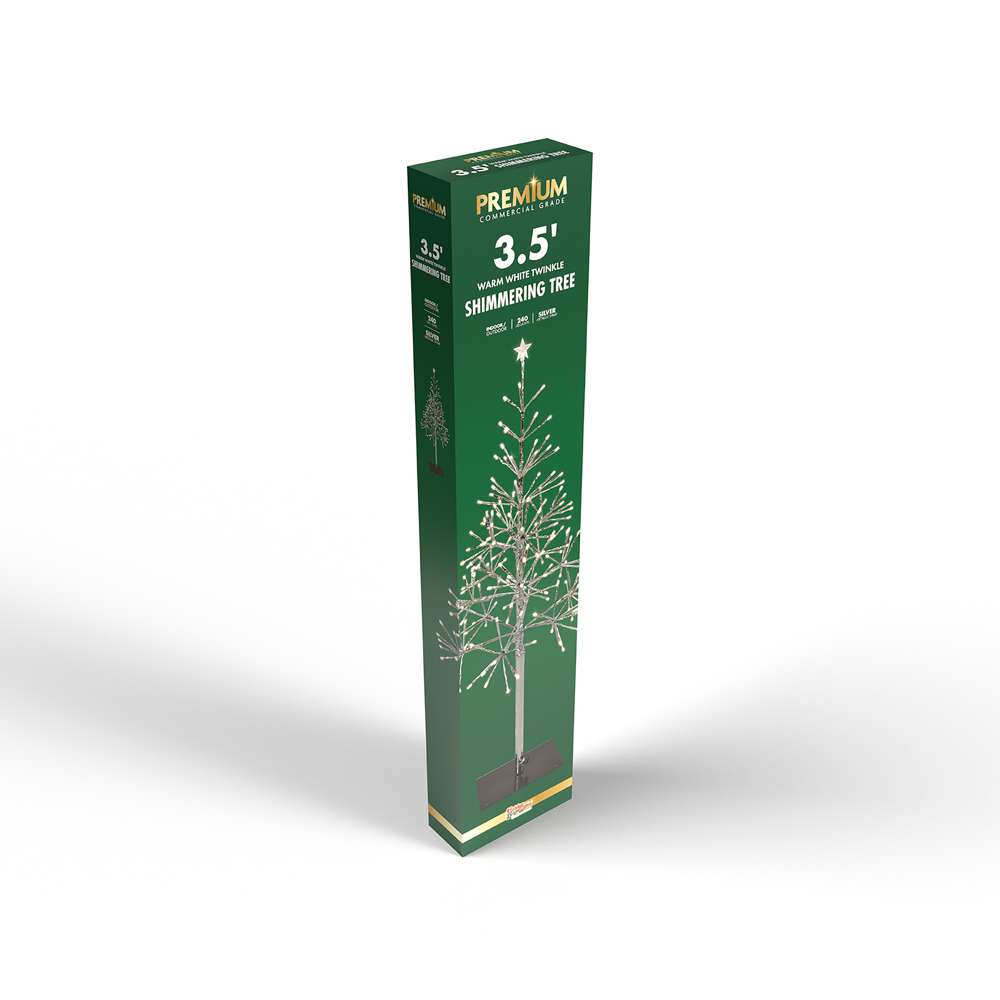 3.5ft Shimmering Trees (Retail Box)