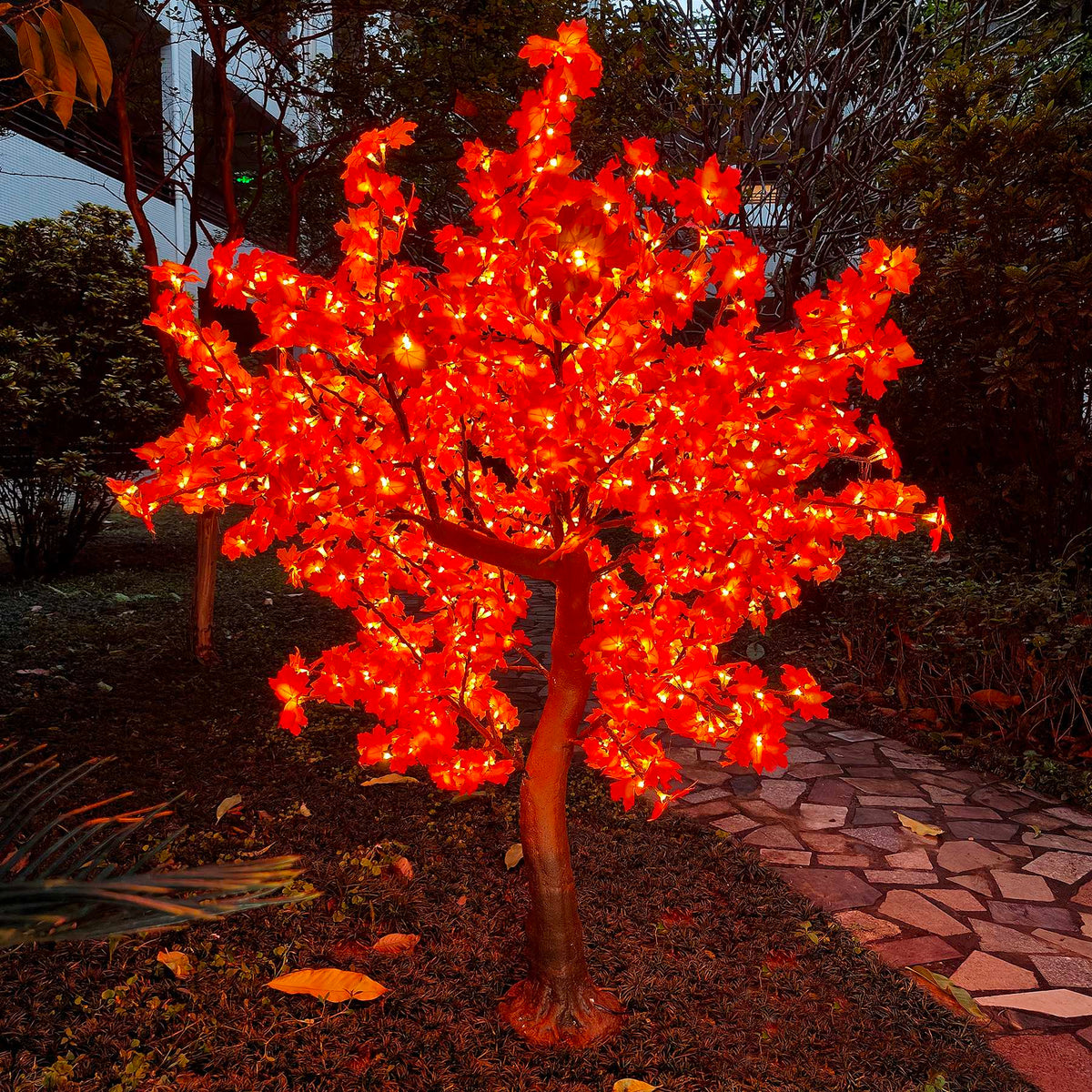 7ft Red Maple Leaf Tree