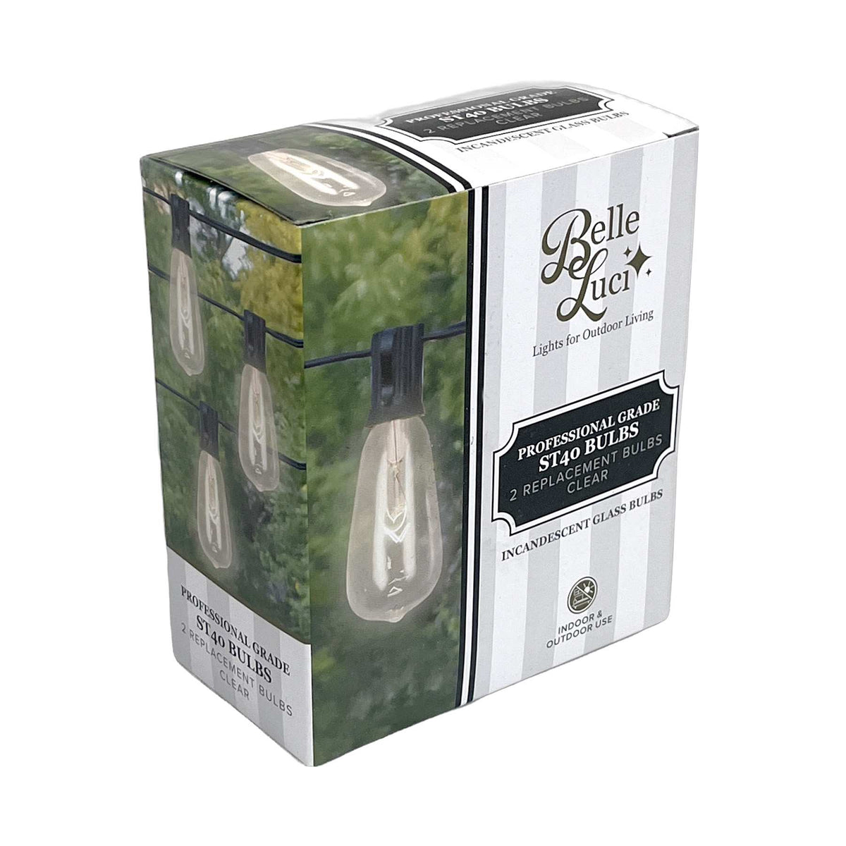 ST40 Incandescent Replacement Bulbs (Retail Box)