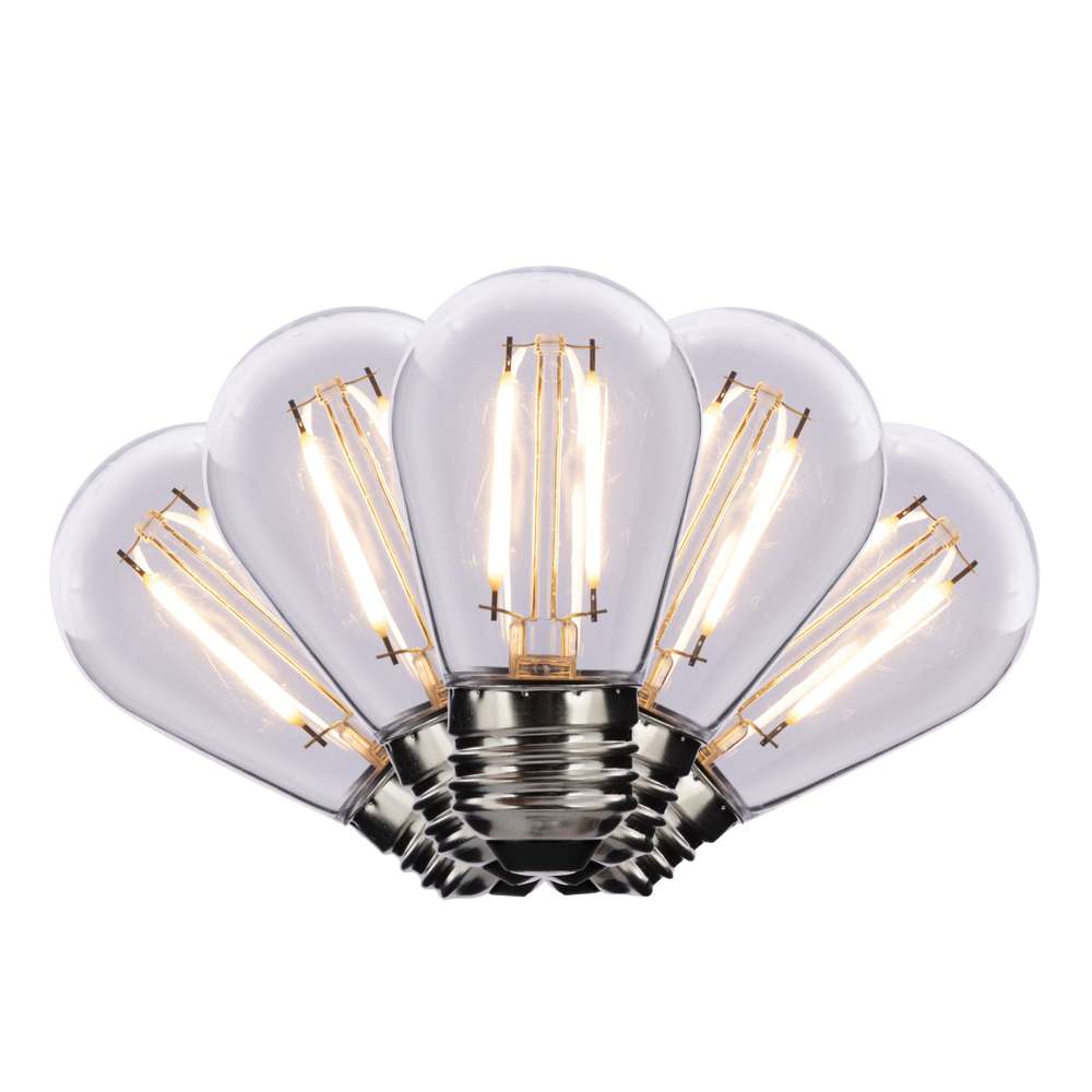S14 Double Filament Low Voltage Bulbs (Retail Box)
