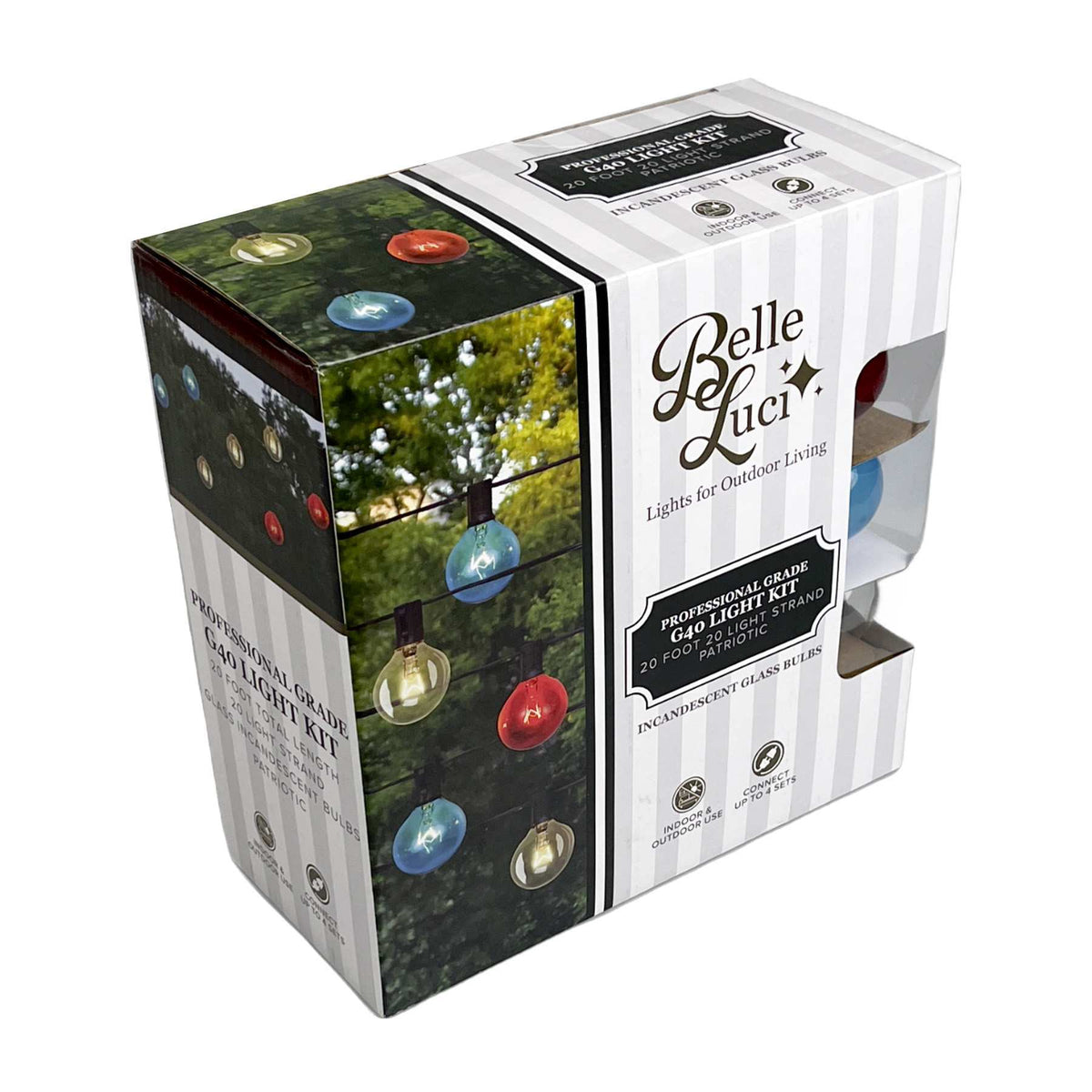 G40 20L Incandescent Belle Luci Lights (Retail Box)