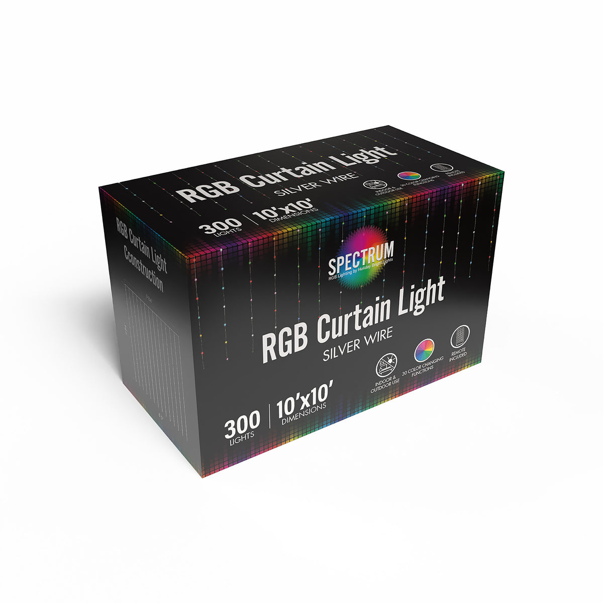 10ft x 10ft RGB Big Seed Curtain Lights (Retail Box)