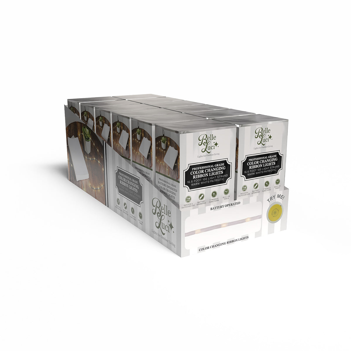 Big Seed 100L Battery Operated Ribbon Lights (Retail Box)