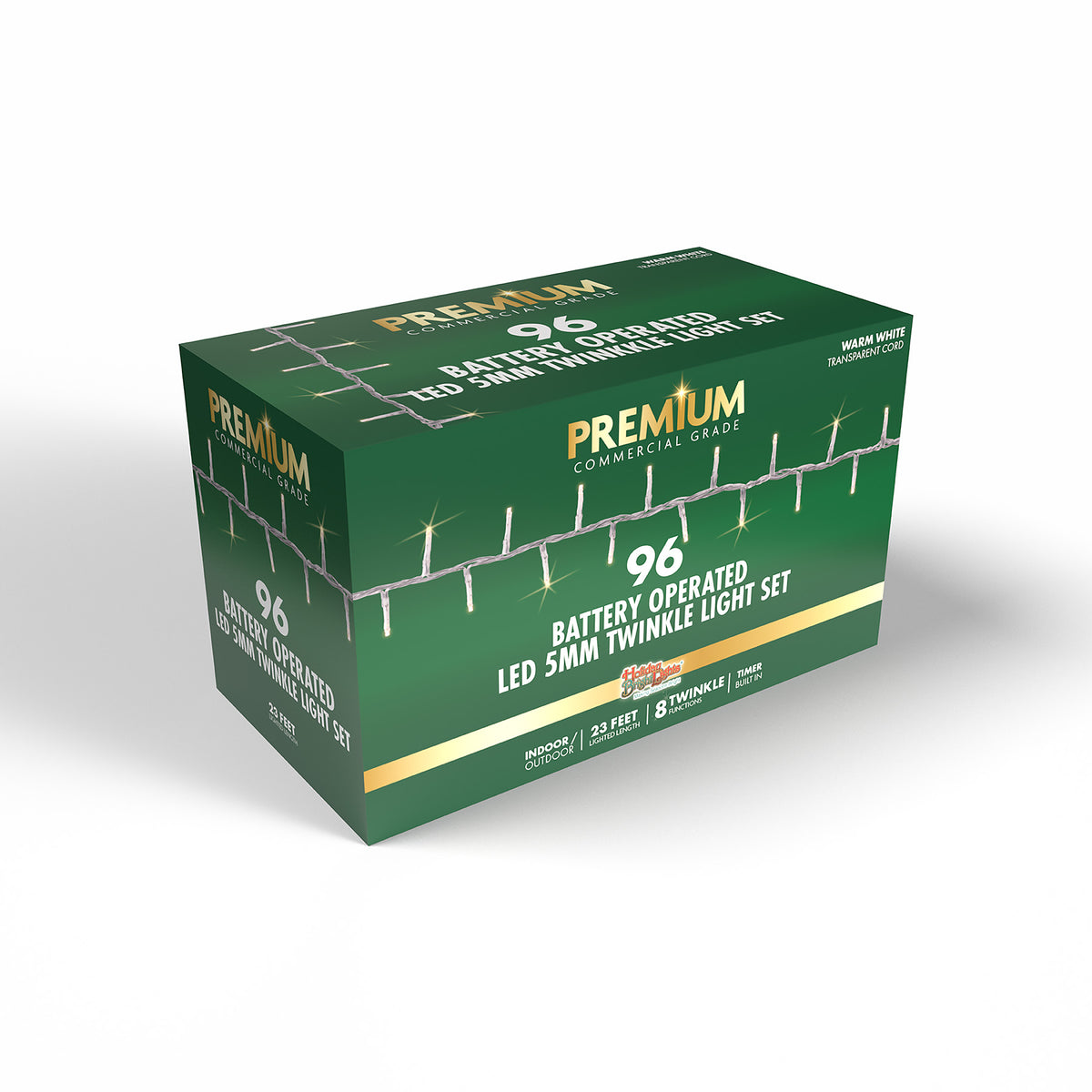 3MM Rice 96L Battery Operated Straight Lights (Retail Box)