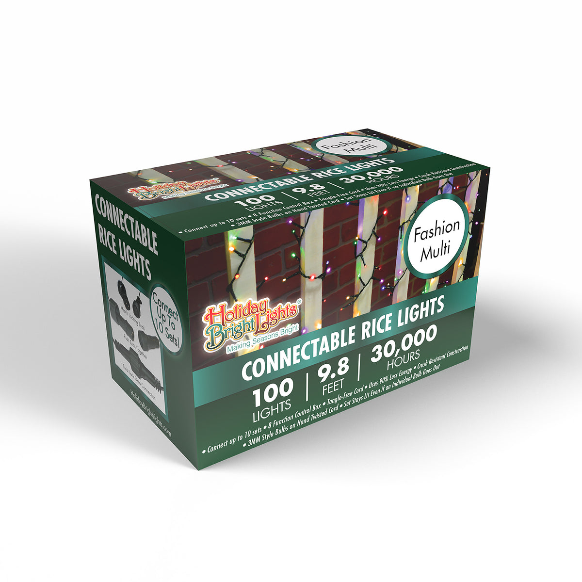 3MM Rice 100L Connectable Straight Lights (Retail Box)