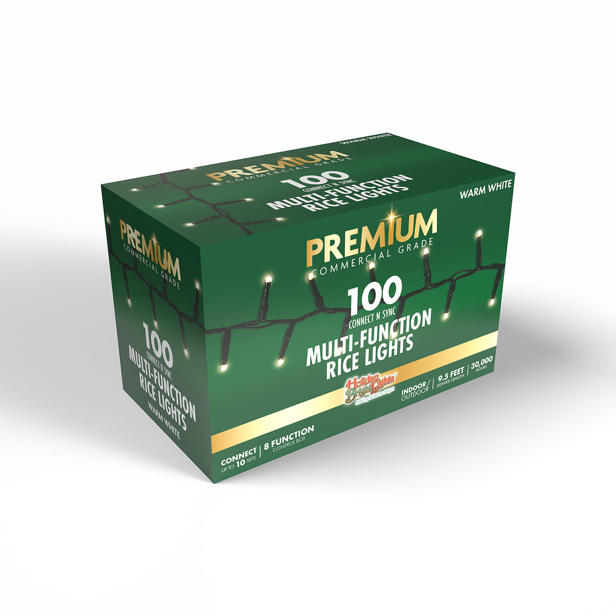 3MM Rice 100L Connectable Straight Lights (Retail Box)