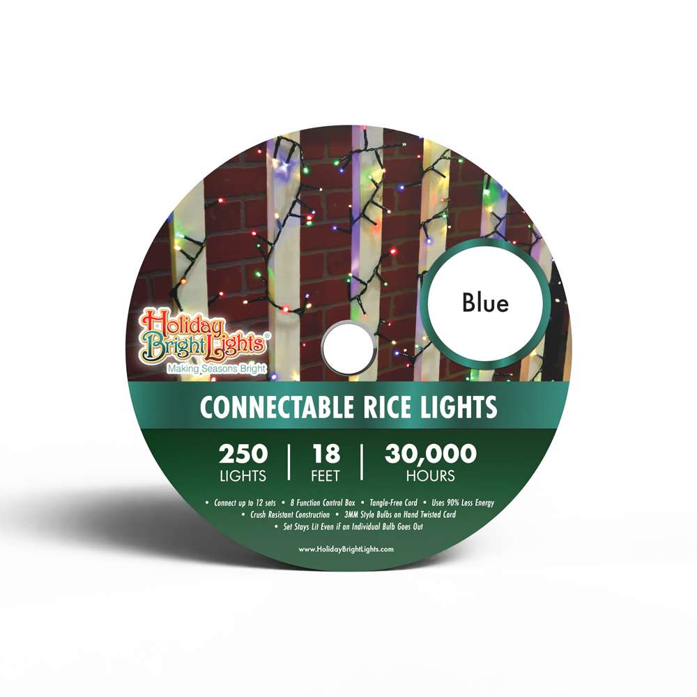 3MM Rice 250L Connectable Straight Lights (Reel)