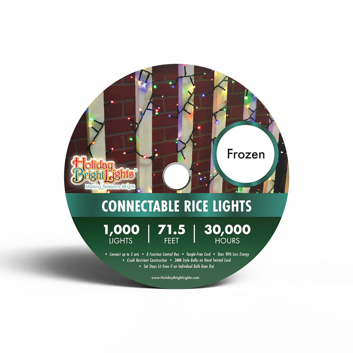3MM Rice 1000L Straight Lights (Reel)