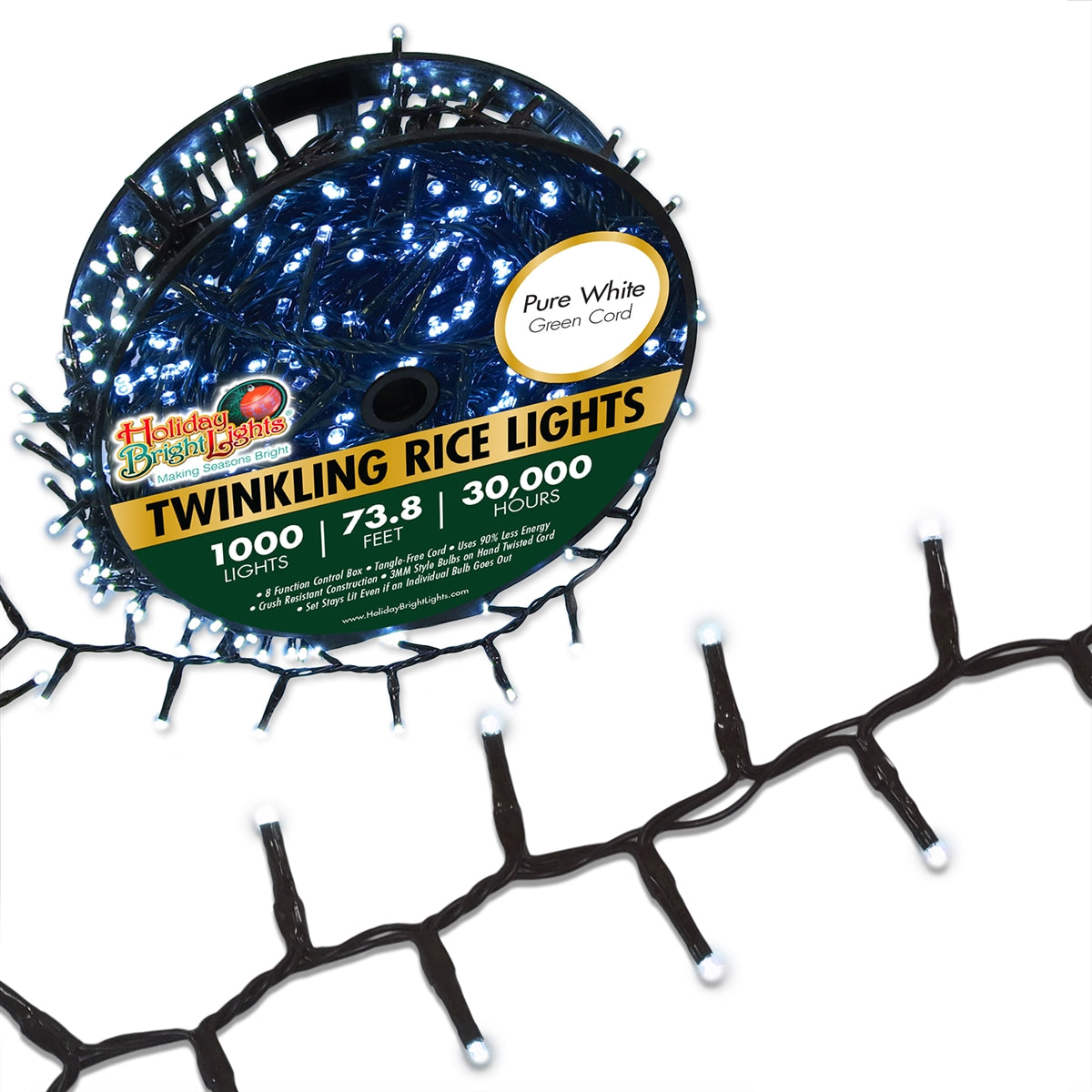 3MM Rice 1000L Straight Lights (Reel)