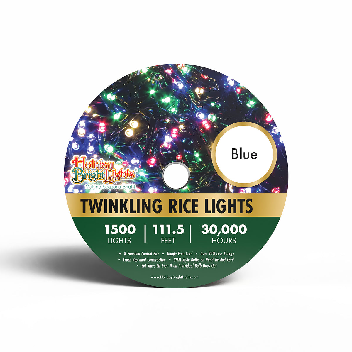 3MM Rice 1500L Straight Lights (Reel)