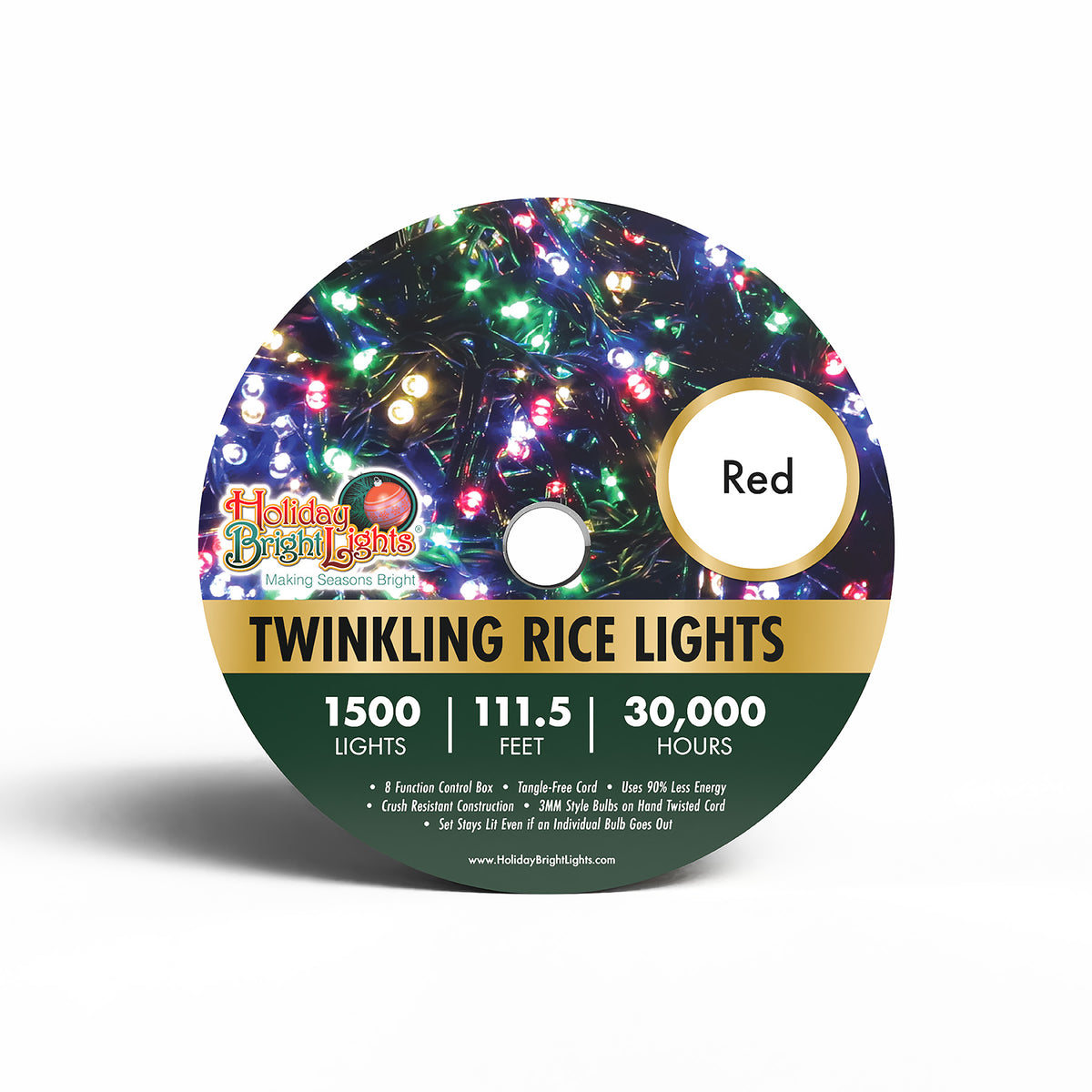 3MM Rice 1500L Straight Lights (Reel)