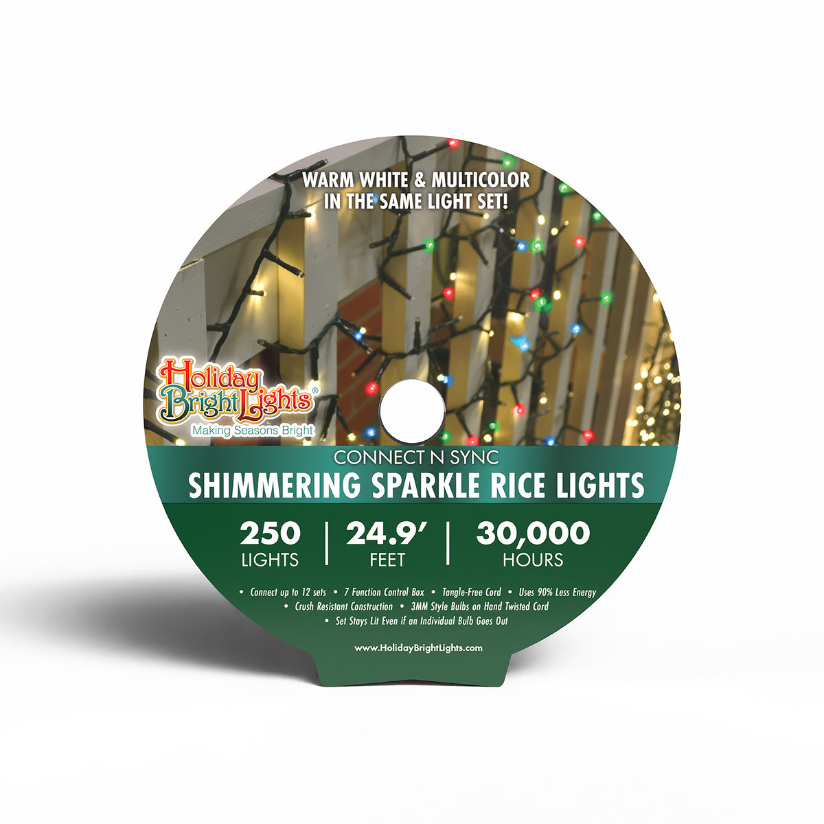 3MM Rice 250L Connect-N-Sync Straight Lights (Reel)